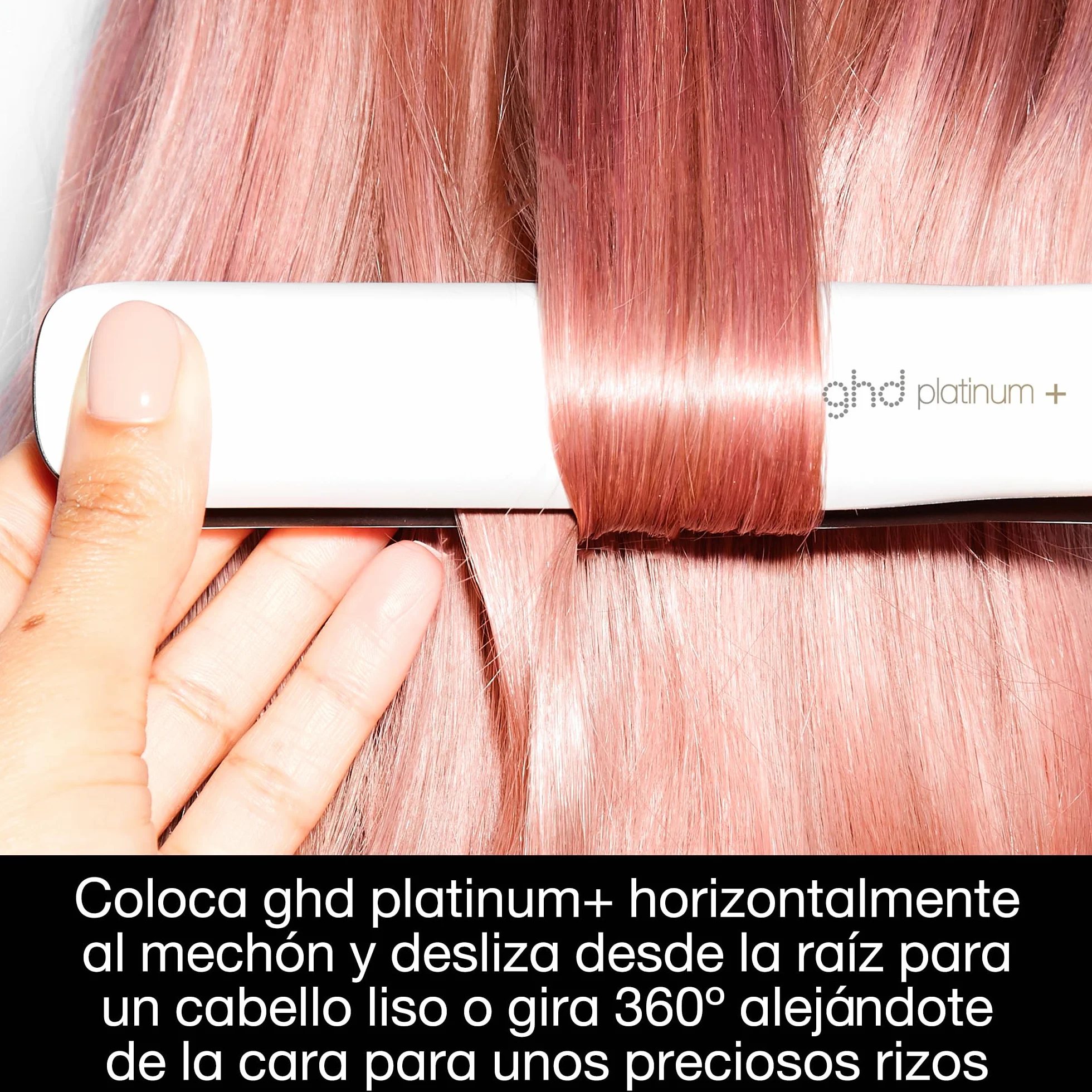 ghd Platinum+ Plancha de Pelo Profesional Inteligente, Cabello Más Fuerte, Brillo y Protección del Color