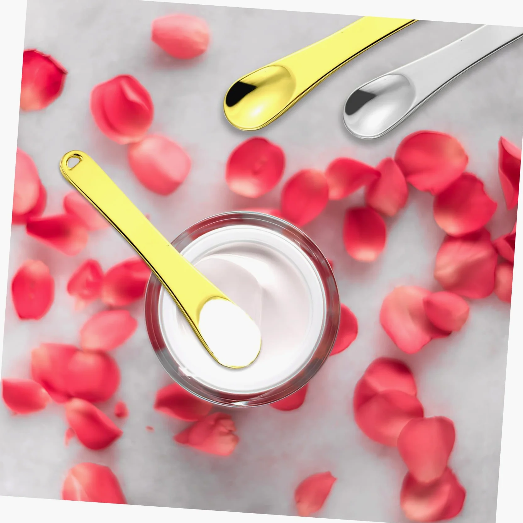 FOMIYES 24 Piezas Mini Cuchara Para Espátulas Cosméticas Para Cuchara Para El Cuidado De La Piel Facial Herramientas Faciales Para El Cuidado De La Piel Escudo De