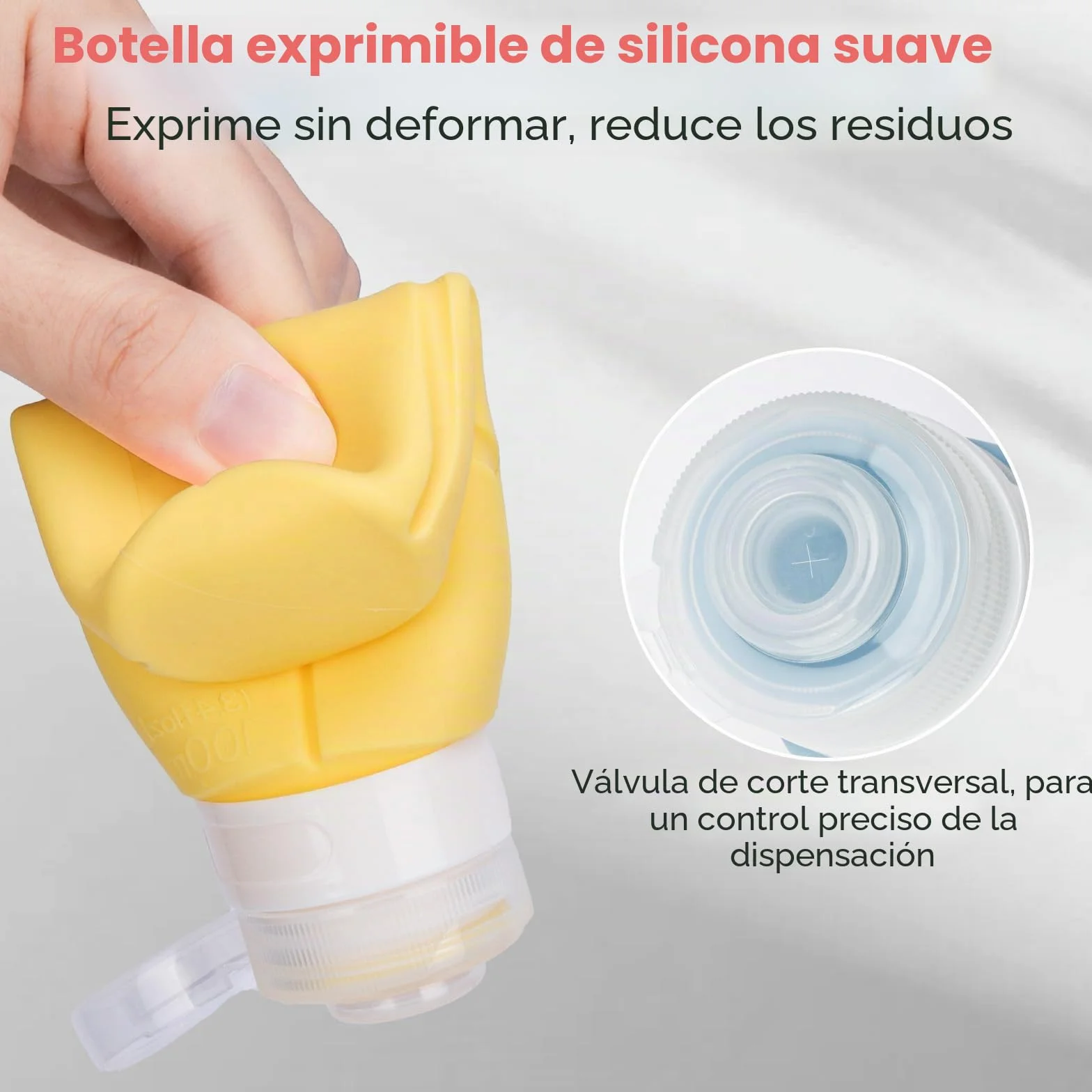 Alyvisun Juego de 14 Botes Viaje Rellenables Silicona, Botellas 100 ml y Tarros 30 ml a Prueba de Fugas