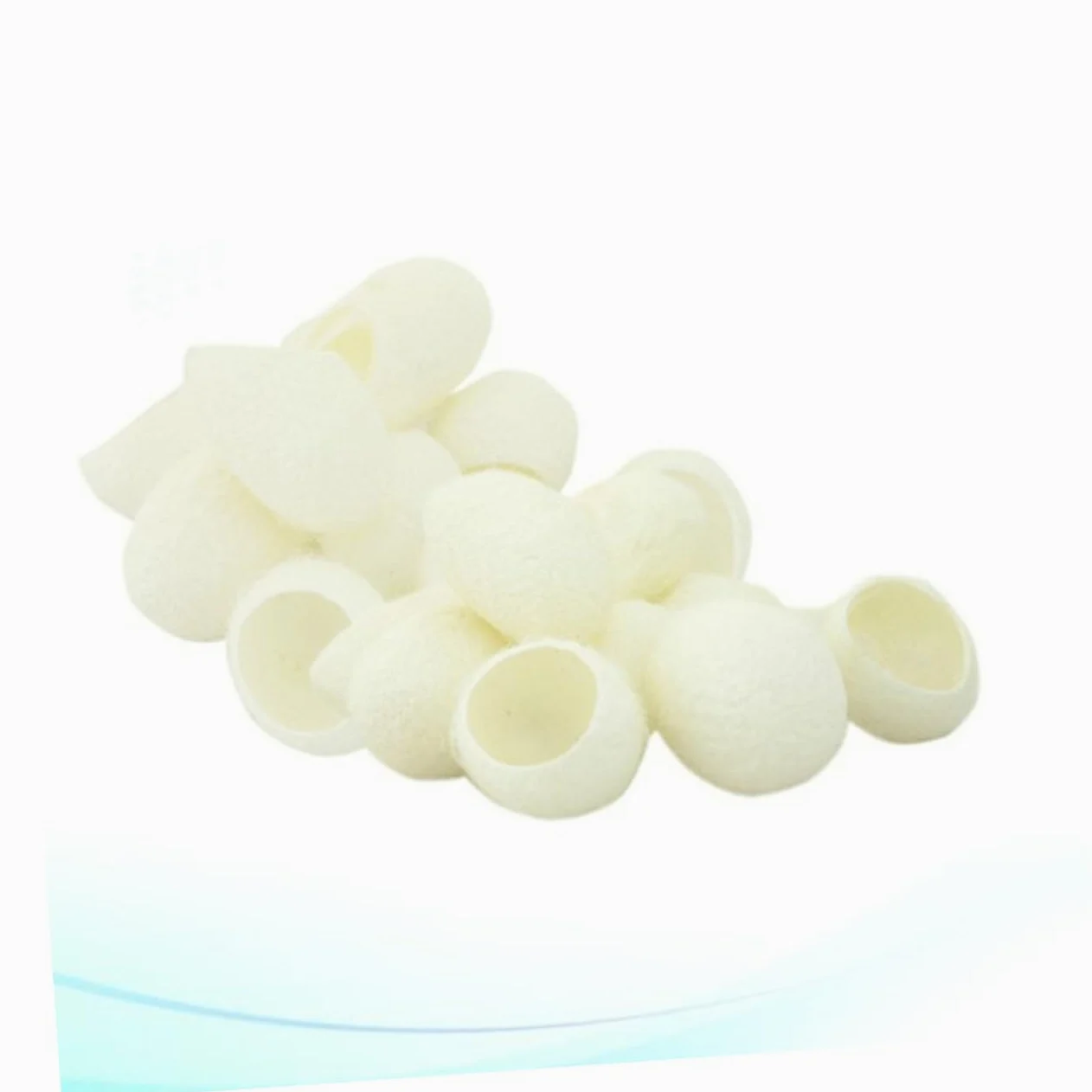 Beavorty Limpiador Facial 600 Piezas Capullos De Seda Natural De Maquillaje Exfoliante Natural De Gusanos De Seda Frotar Los Dedos Con Gusanos De Seda Faciales A7 Constituir