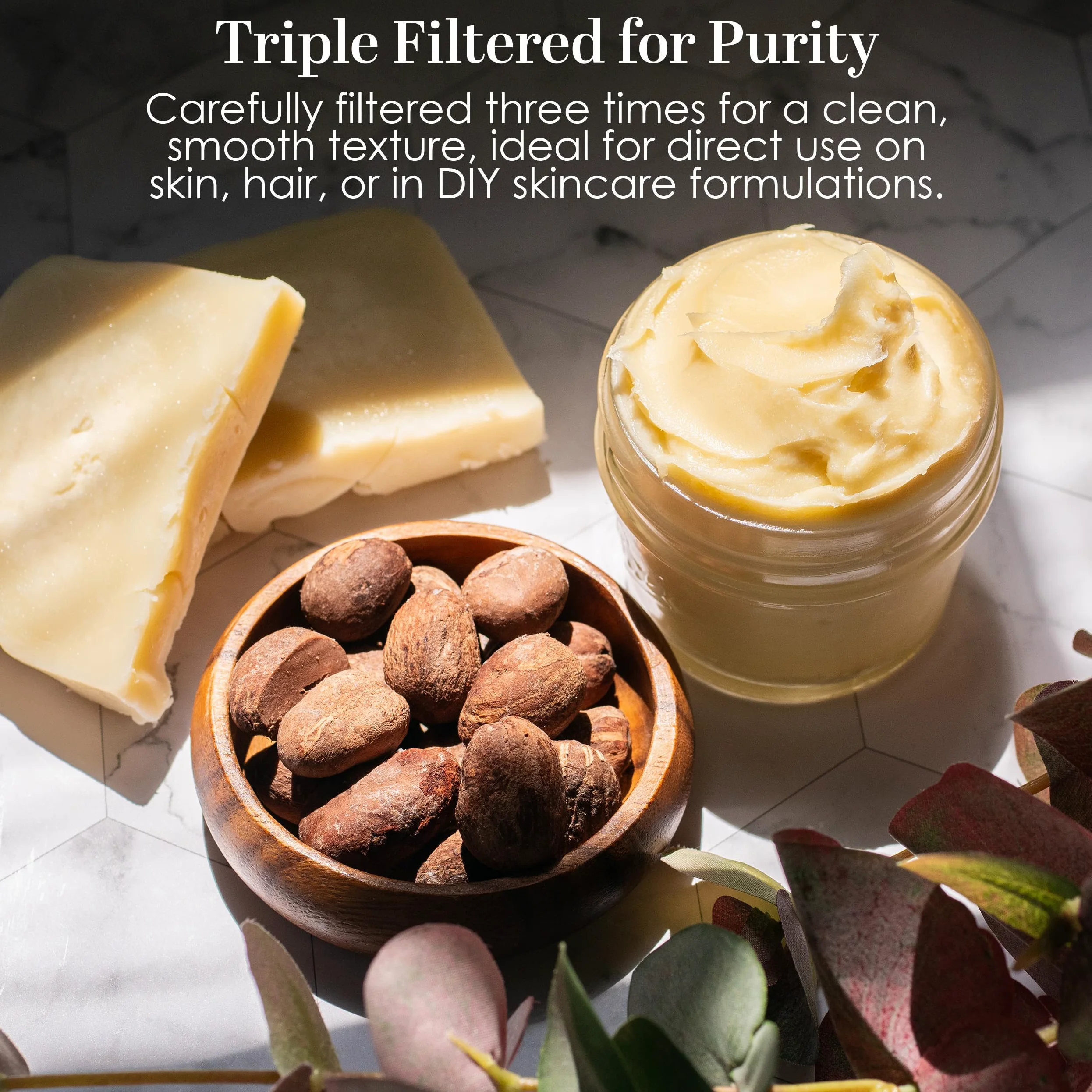 Unrefined Shea Butter by Better Shea Butter - African, Raw, Pure - Use Alone or in DIY Body Butters, Lotions, Soap, Eczema & Stretch Marks Products, Lotion Bars, Lip Balms and More! - 1 lb (16 oz) by Better Shea Butter