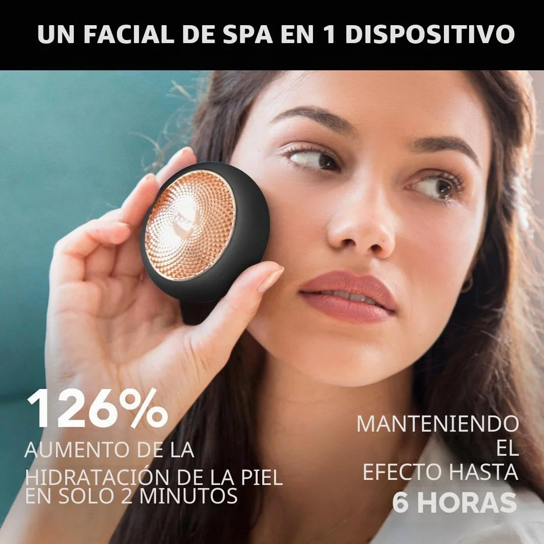 FOREO UFO 2 Tratamiento de máscara LED facial, luz LED espectro completo, crioterapia y masajeador facial, mejora absorción cuidado piel, Black