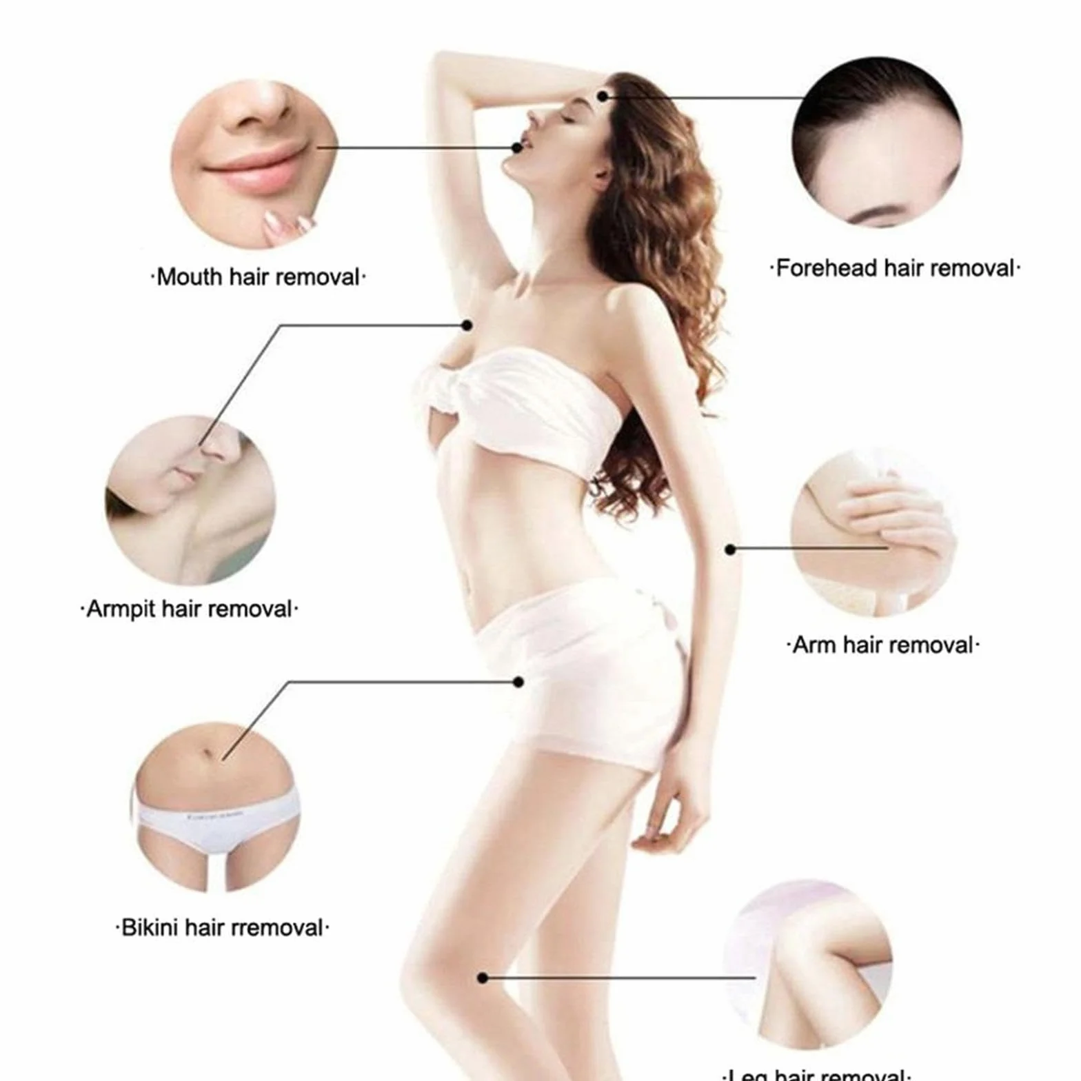 MagiDeal Calentador de cera profesional de 1000 con temperatura ajustable y doble olla de silicona para depilación facial, corporal y de piel.