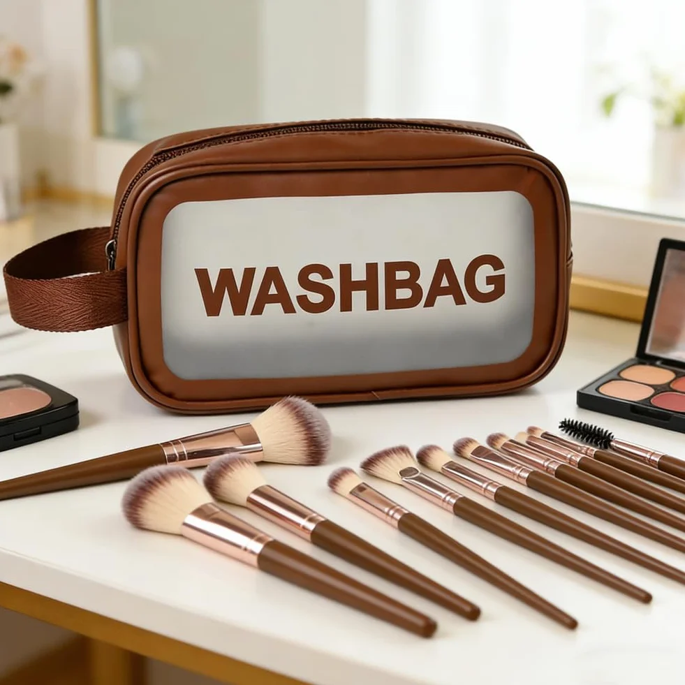 Brochas de Maquillaje Profesional Sintéticas Premium, 20 Piezas con Difusores y Bolsa de Viaje para Polvo, Colorete, Sombra