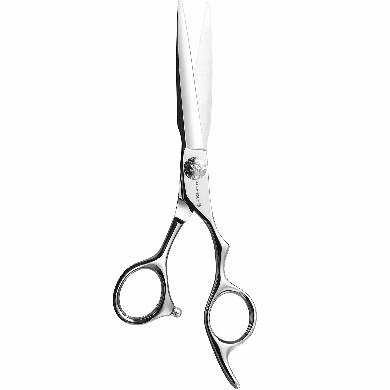 Tijeras profesionales de corte de pelo acero inoxidable japonesas borde convexo ergonómicas para diestros