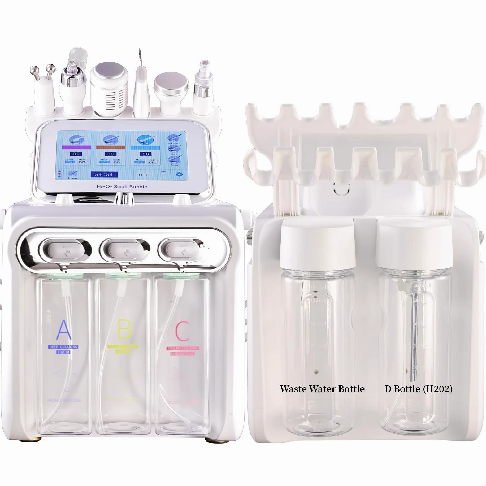 Máquina Facial Profesional Aquafacial 6 en 1 Hidrógeno-Oxígeno | Aparato de Cuidado de la Piel, Para Casa, SPA