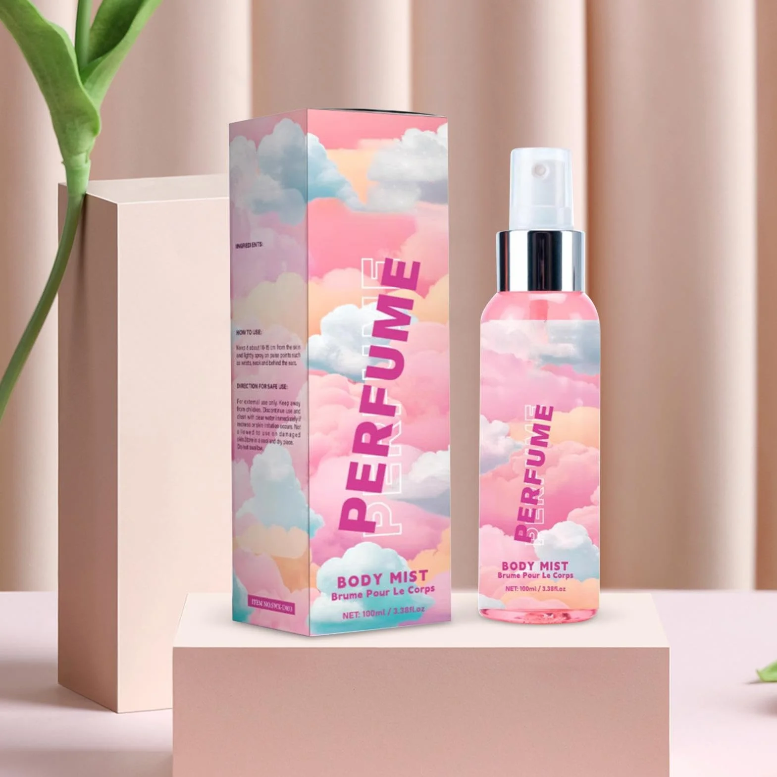 Spray perfumado para mujer 100 ml algodón de azúcar boda cita noche