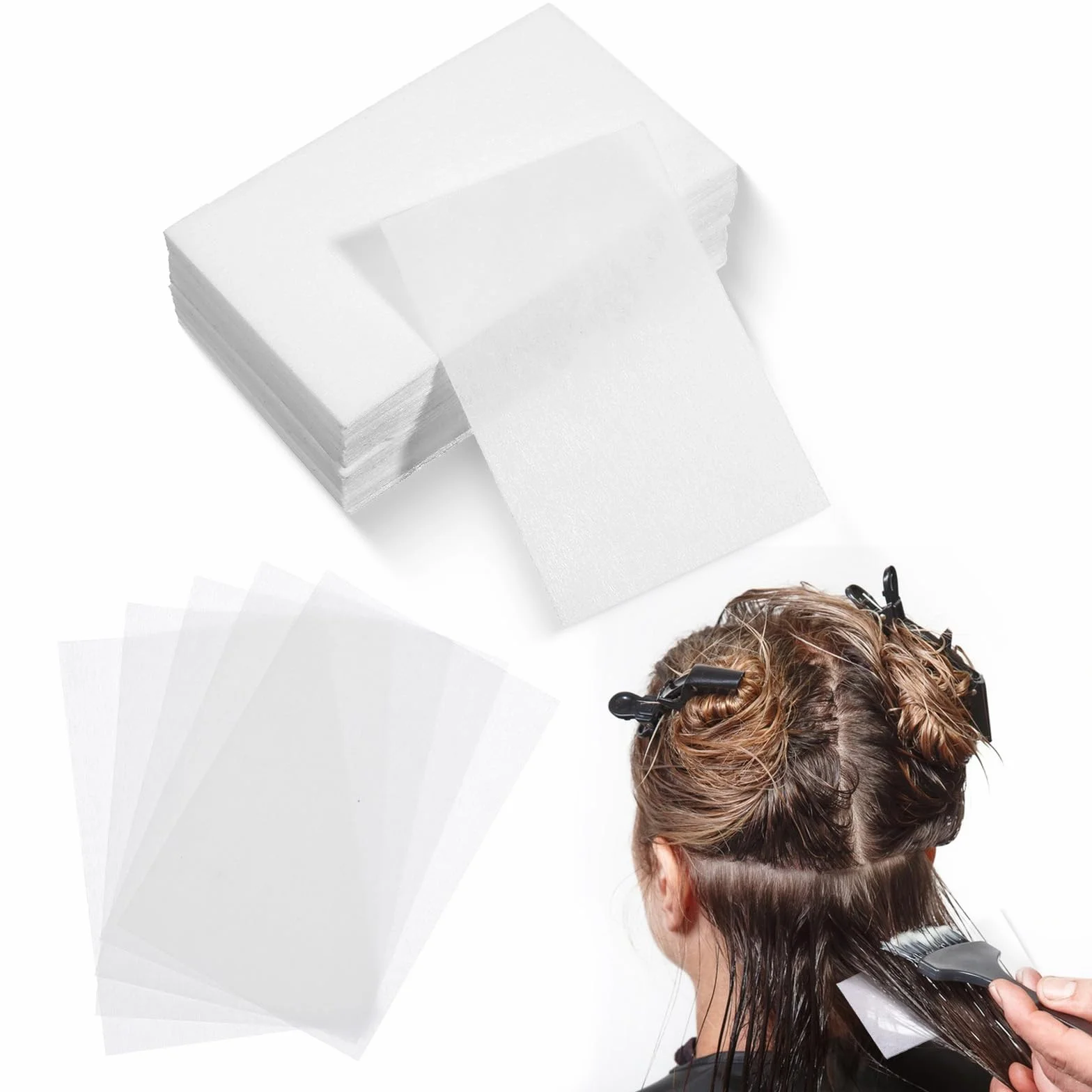 Papel corrugado desechable para peluquería 300 hojas resistente a altas temperaturas