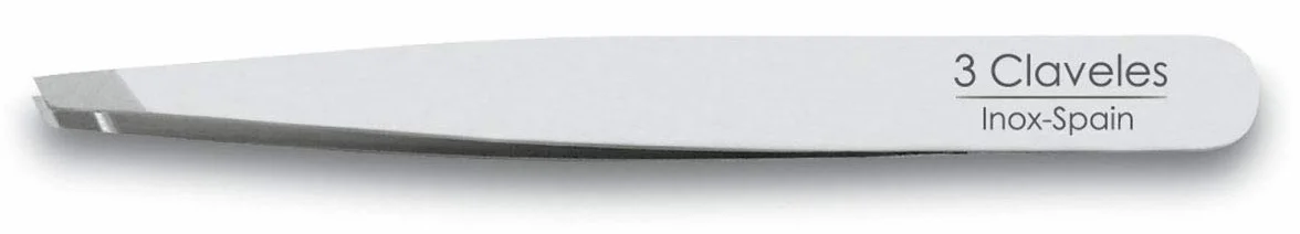 Pinza Depilar Sesgada Acero Inoxidable 10 cm Esterilizable 1 Unidad
