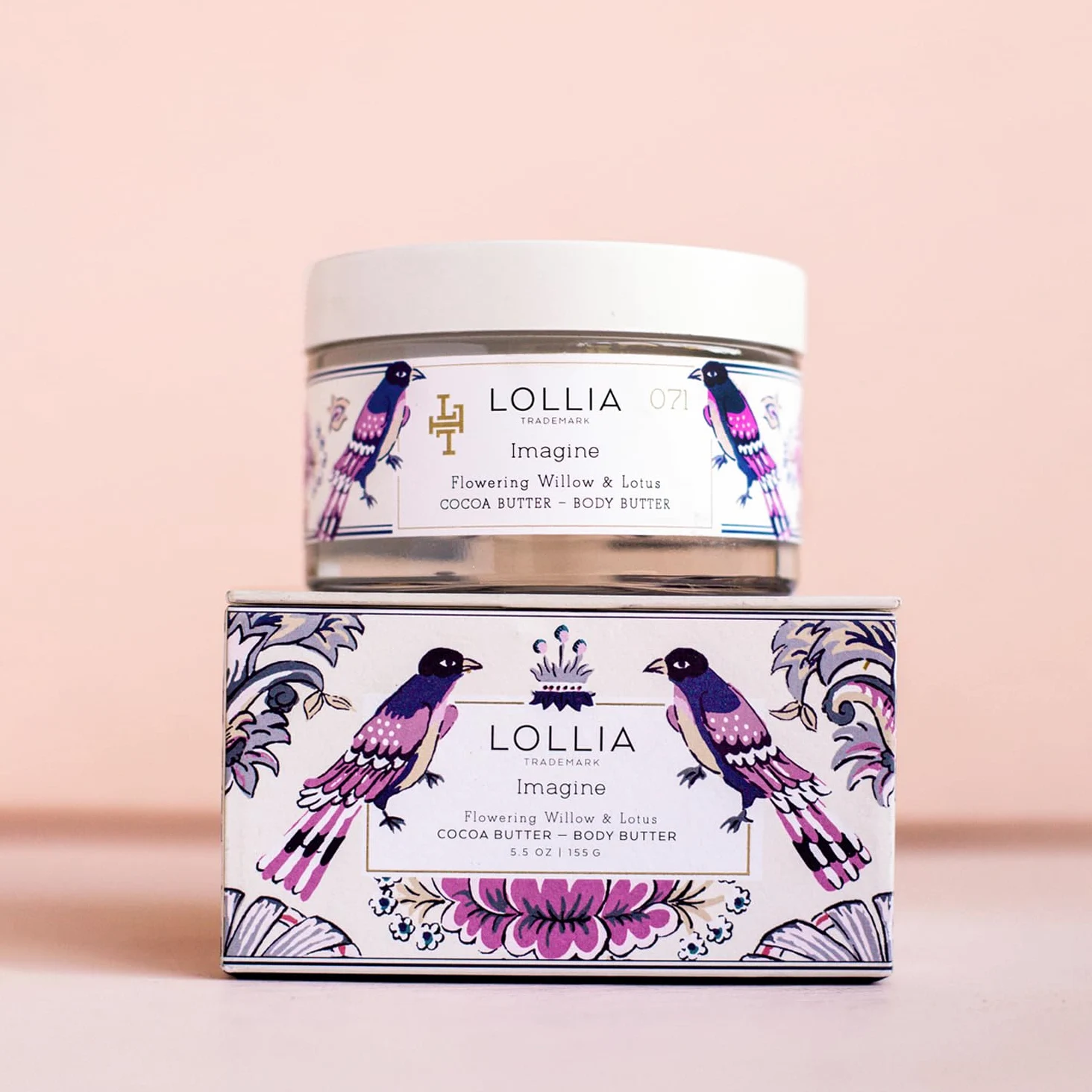 Lollia Imagine Body Butter | Hidratante corporal nutritivo | Hidratante y suave | Los mejores ingredientes incluyendo manteca de karité y manteca de cacao | 155 g