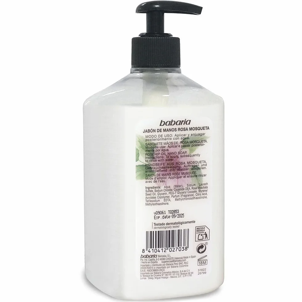 Babaria Rosa Mosqueta Jabón de Manos 500 ml