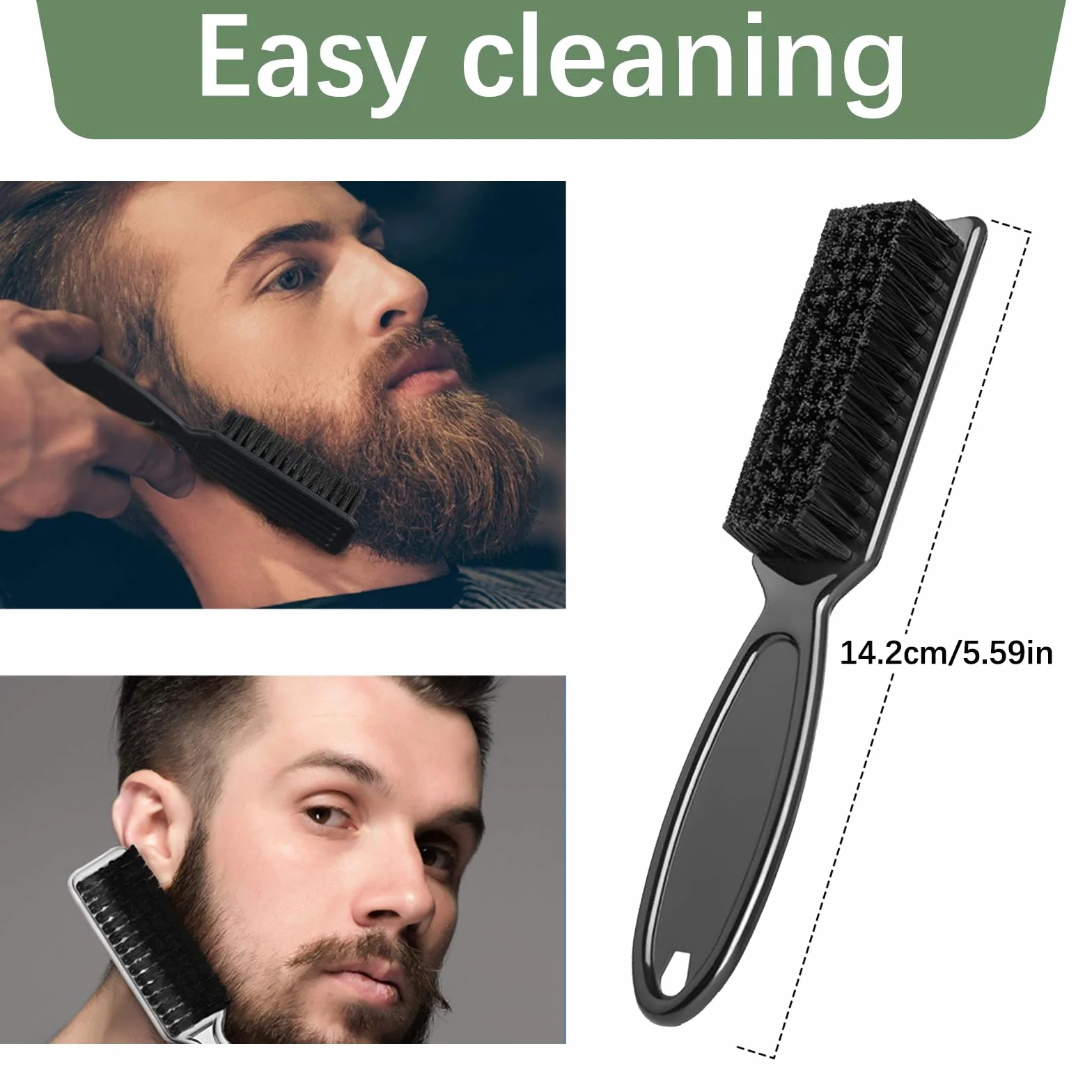 Cepillo para el cuello de peluquería suave para limpiar cabello roto