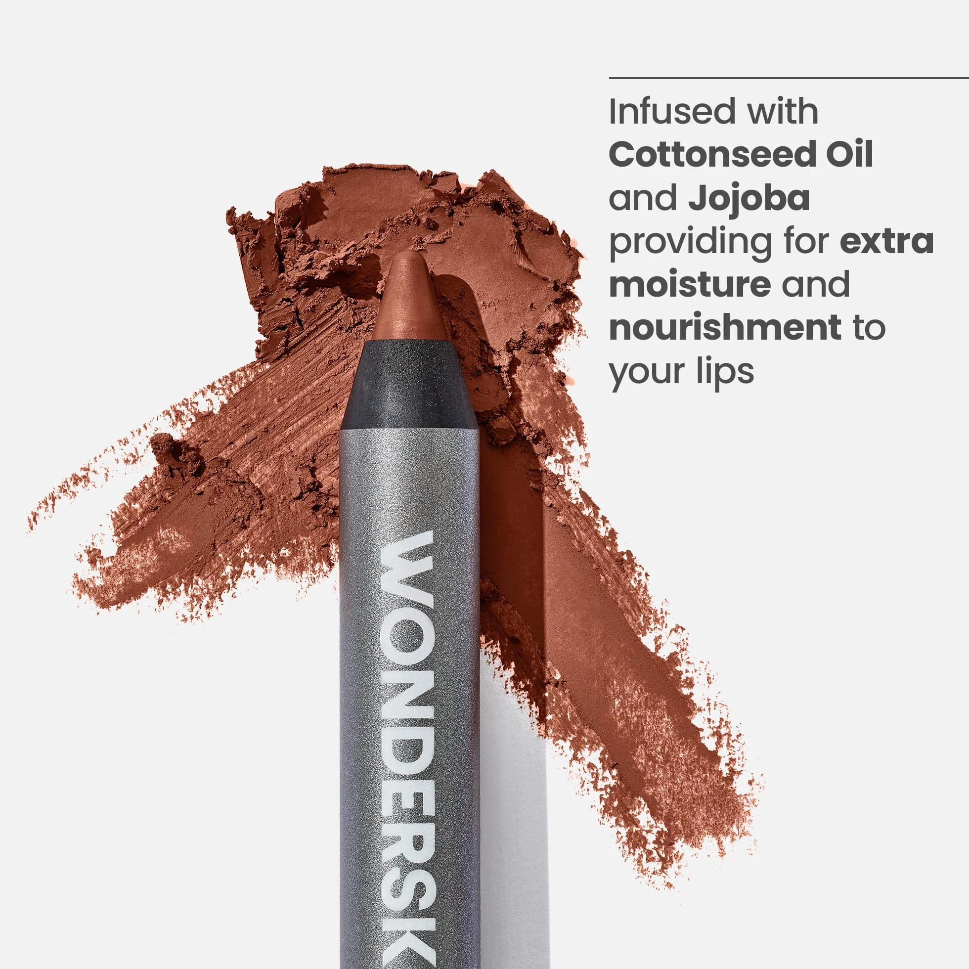 Wonderskin 360 Contour Lipliner Lápiz Delineador de Labios Larga Duración Resistente al Agua Nutmeg