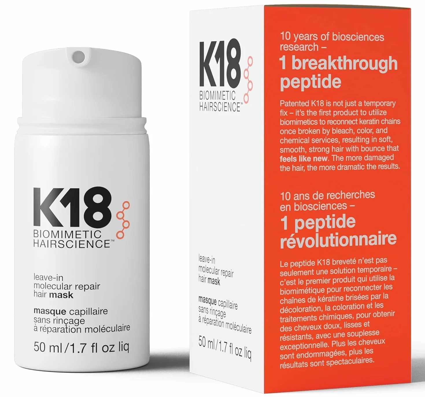 K18 Leave-In Molecular Repair Hair Mask