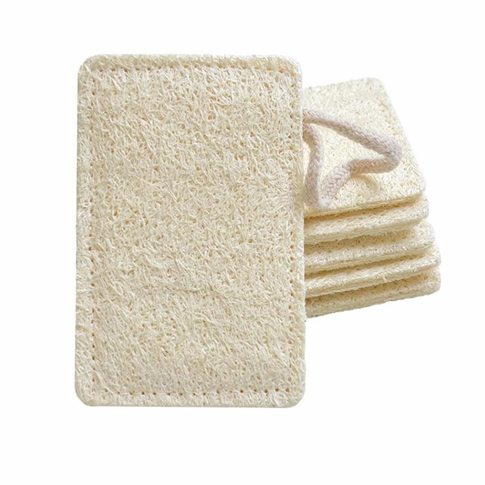 Esponja de Cocina de Lufa Natural - Esponja Exfoliante Compostable, Antiarañazos