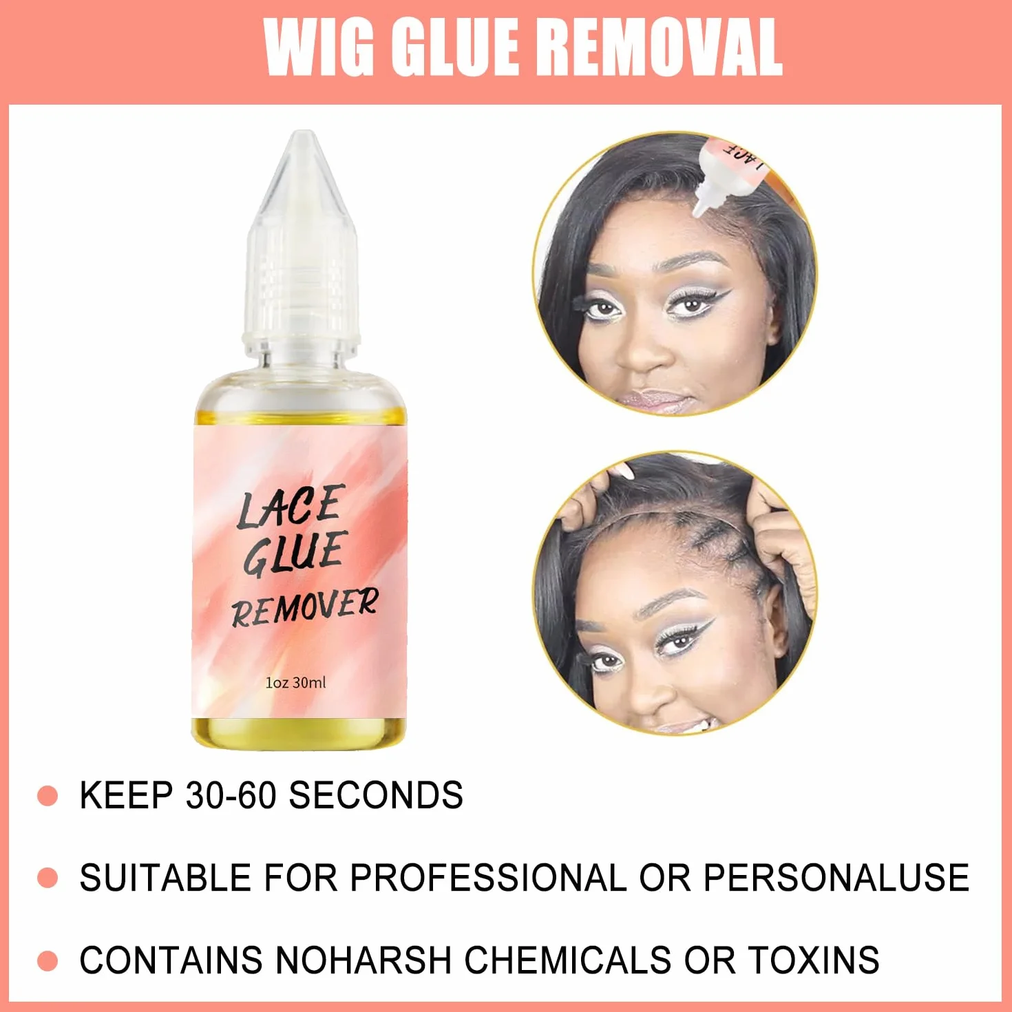 Wige Glue Pegamento para Pelucas de Encaje Resistente al Agua