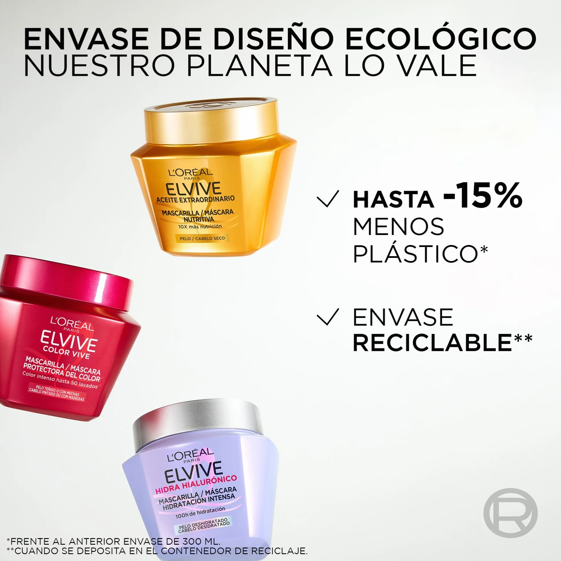 L'Oréal Paris Elvive Mascarilla Hialuronico 310ml