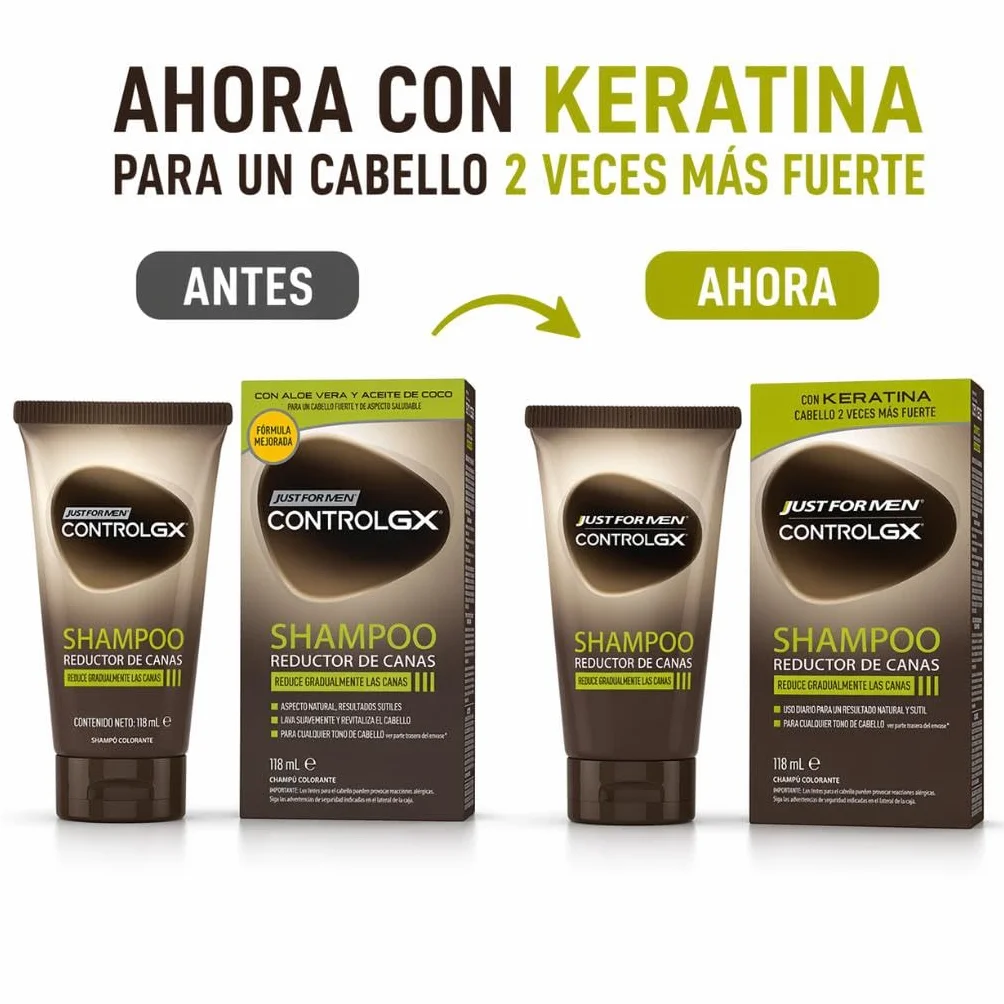 Just For Men Control GX Champú Reductor de Canas 118ml