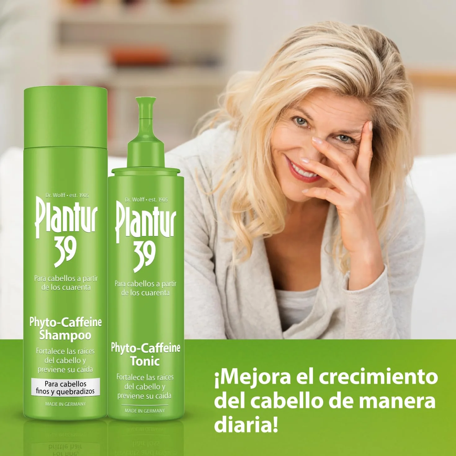 Plantur 39 Tónico fito-cafeína 200 ml antiedad cabello menopáusica