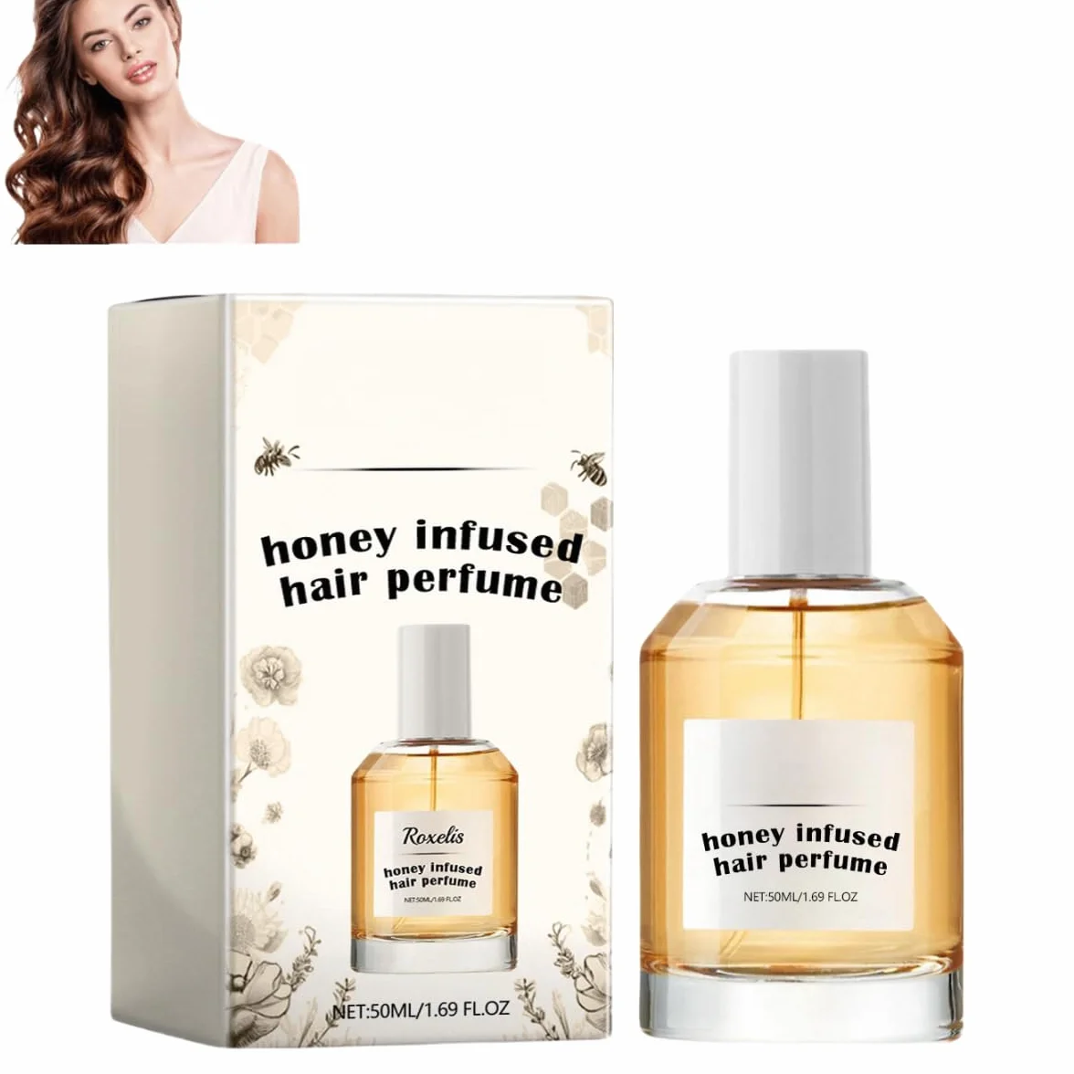 Perfume para cabello de mujer con feromonas, spray nutritivo e hidratante de miel