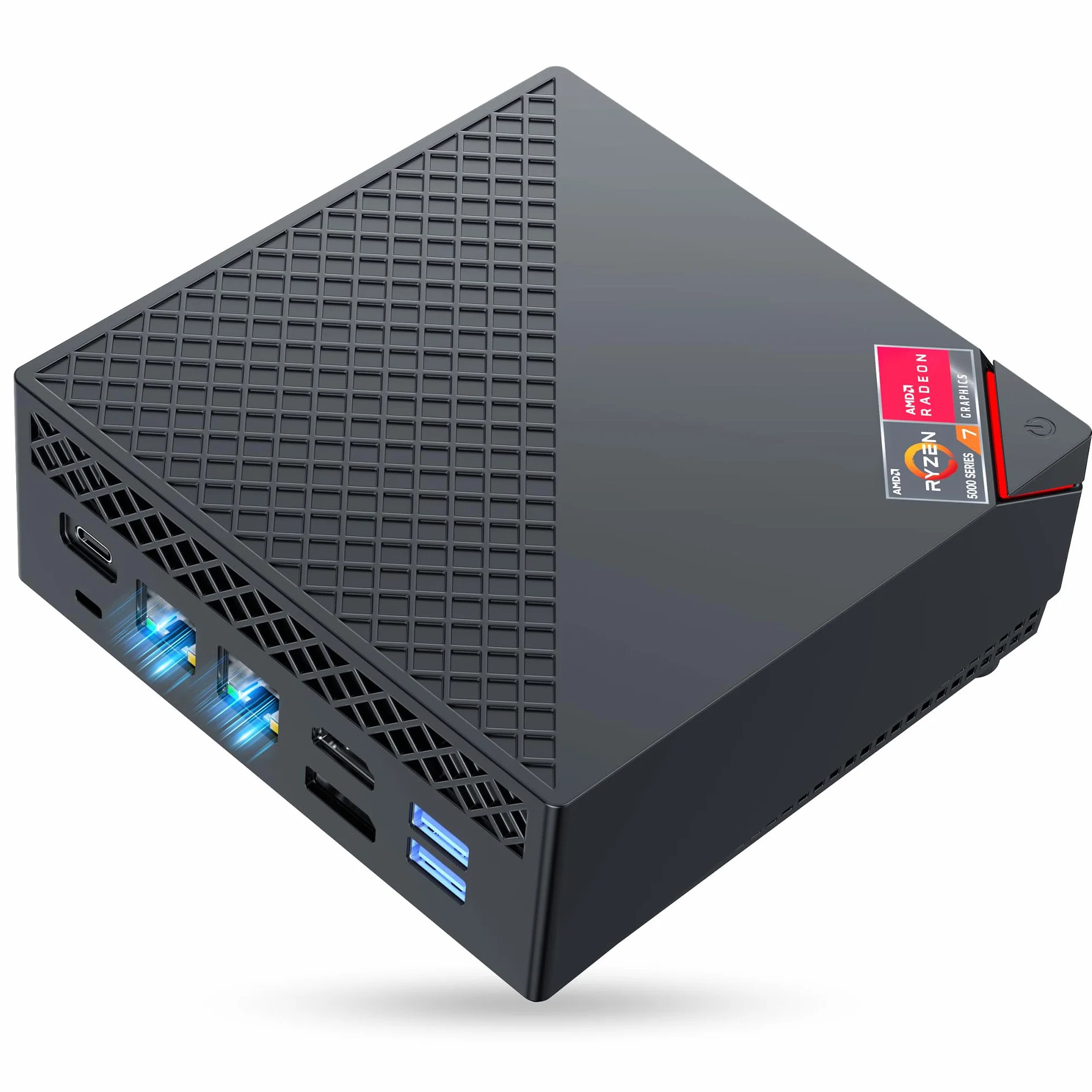 NiPoGi AM06PRO Mini PC Ryzen 7 7730U 32GB DDR4 1TB SSD 4K Triple Display WiFi 6 BT5.2 Dual LAN