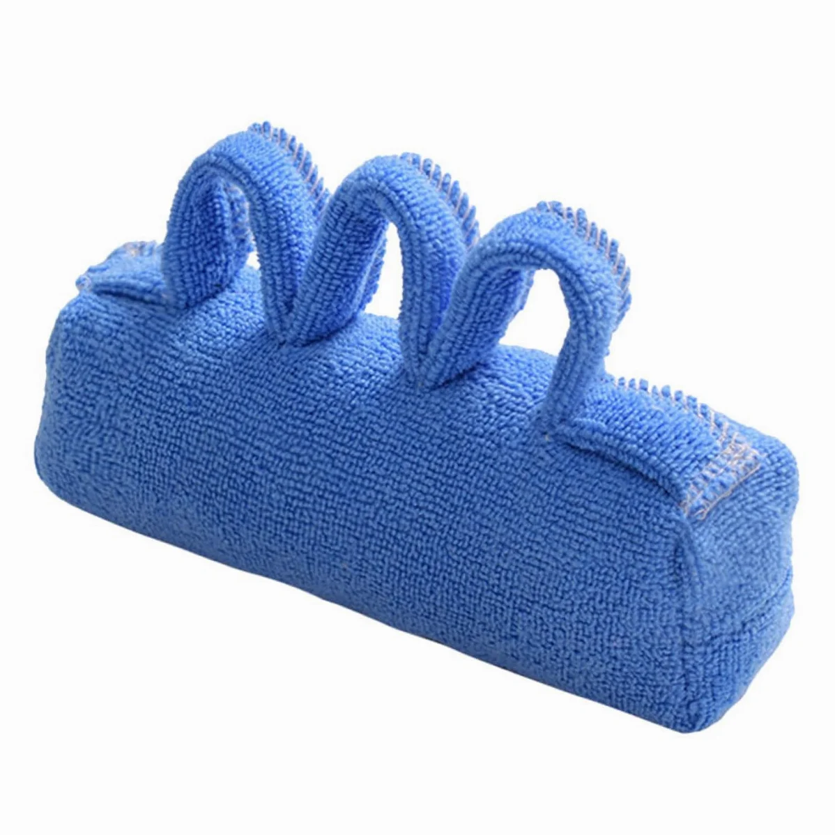 Bola de Tejido Azul Diseño Ergonómico Separadora de Dedos | Extraíble y Lavable, Fácil de Limpiar, Uso Cómodo para Mayores y Pacientes Encamados