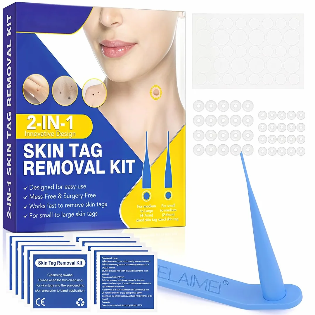 Skin Tag Remover Set para Eliminar Verrugas y Lunares Eficaz e Indoloro