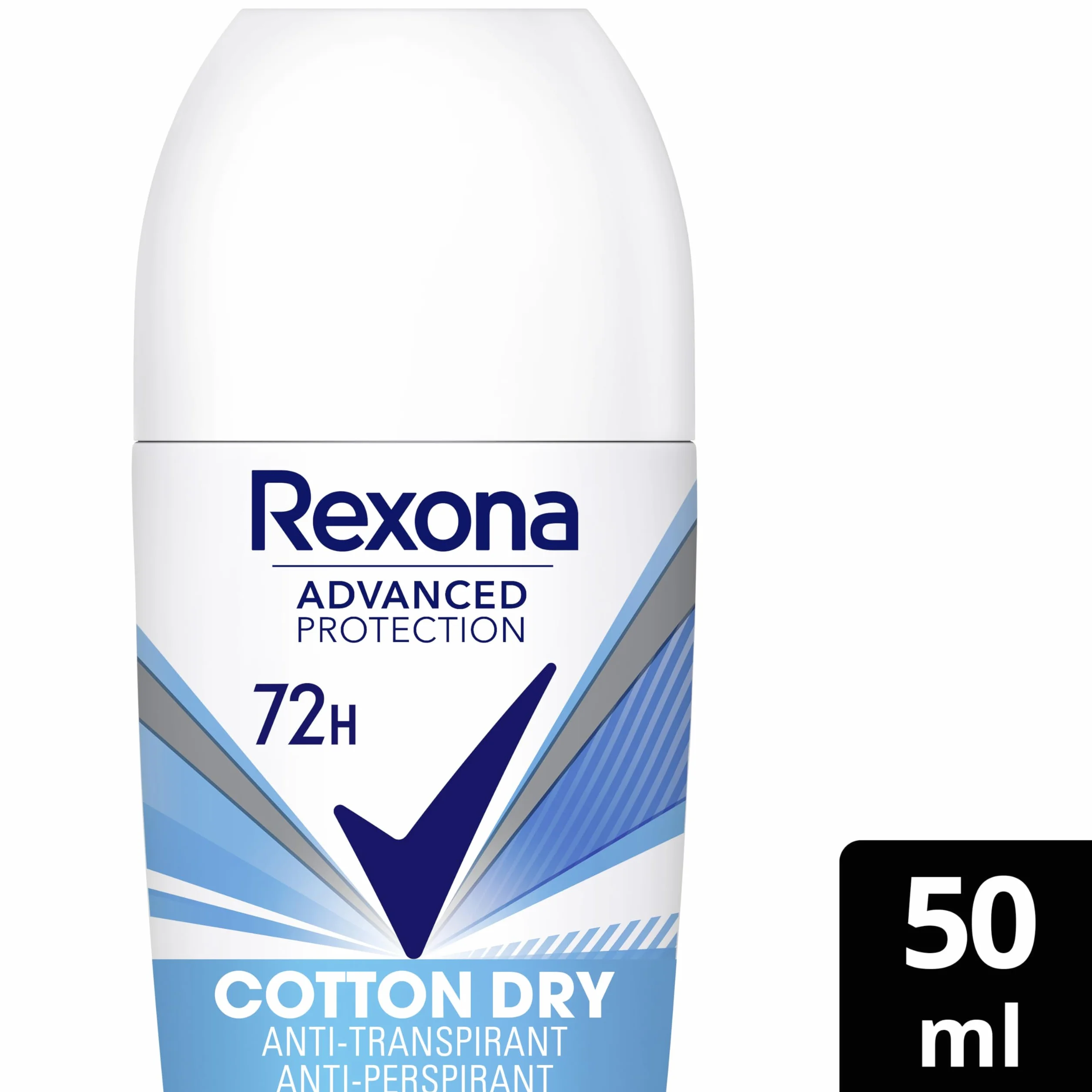 Rexona Advanced Protection Desodorante antitranspirante Roll-On Mujer COTTON DRY 72h 50 ML