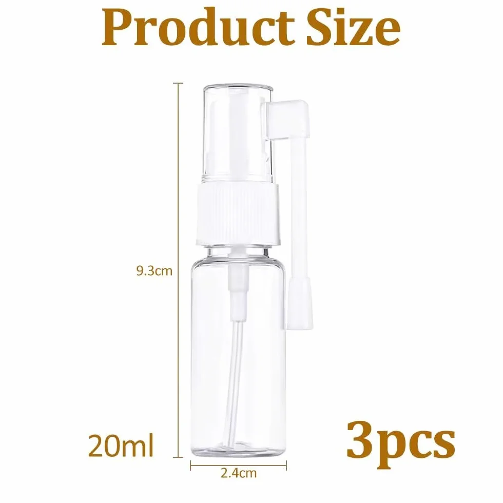 Botellas pulverizadoras de plástico rellenables 20 ml con tapa giratoria 360° atomizador de niebla fina