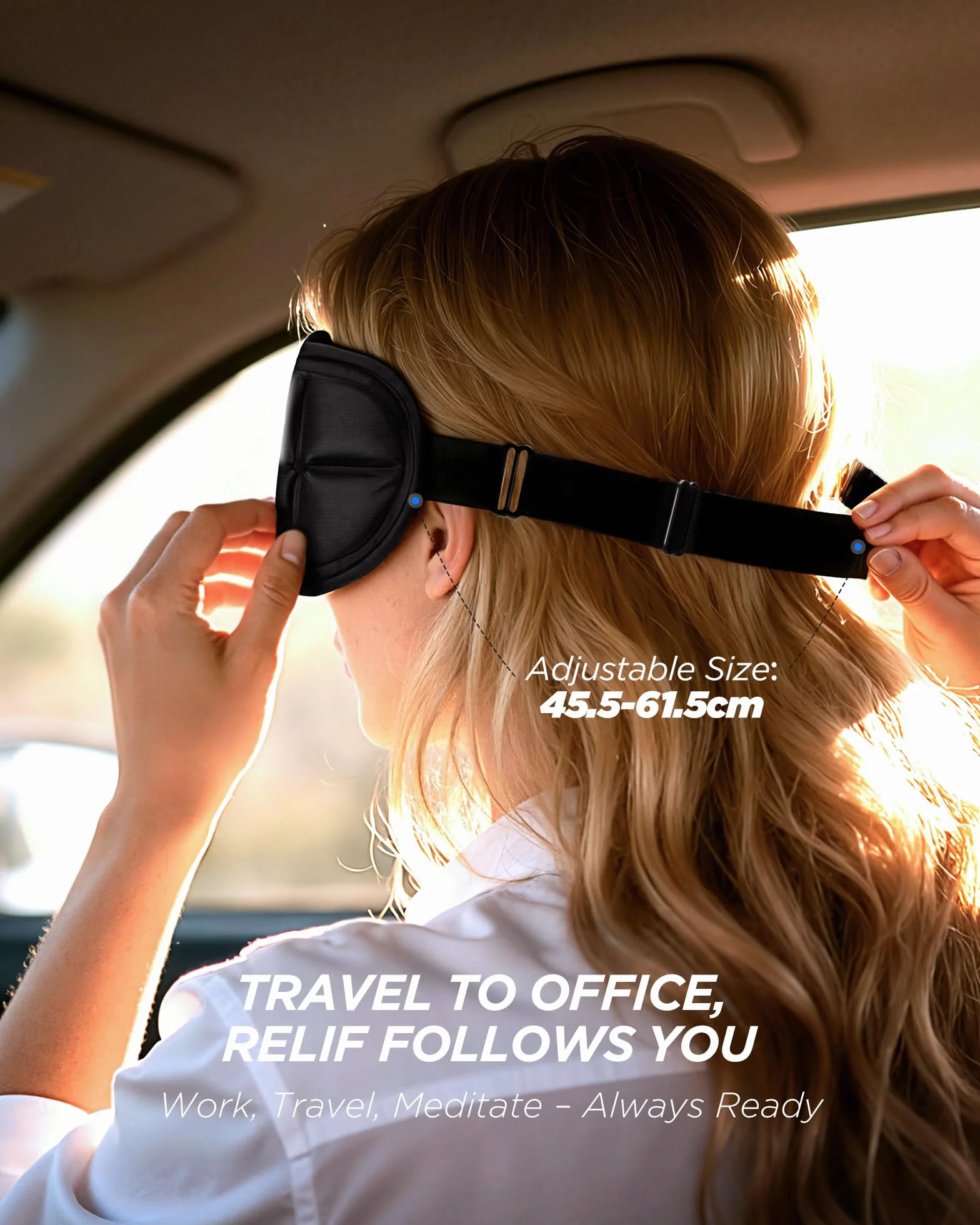 Tolaccea Antifaz 3D para Ojos con Gel Frío – Mascarilla de Sueño con Terapia de Calor y Frío contra Hinchazón, Ojeras, Migrañas, Ojos Secos