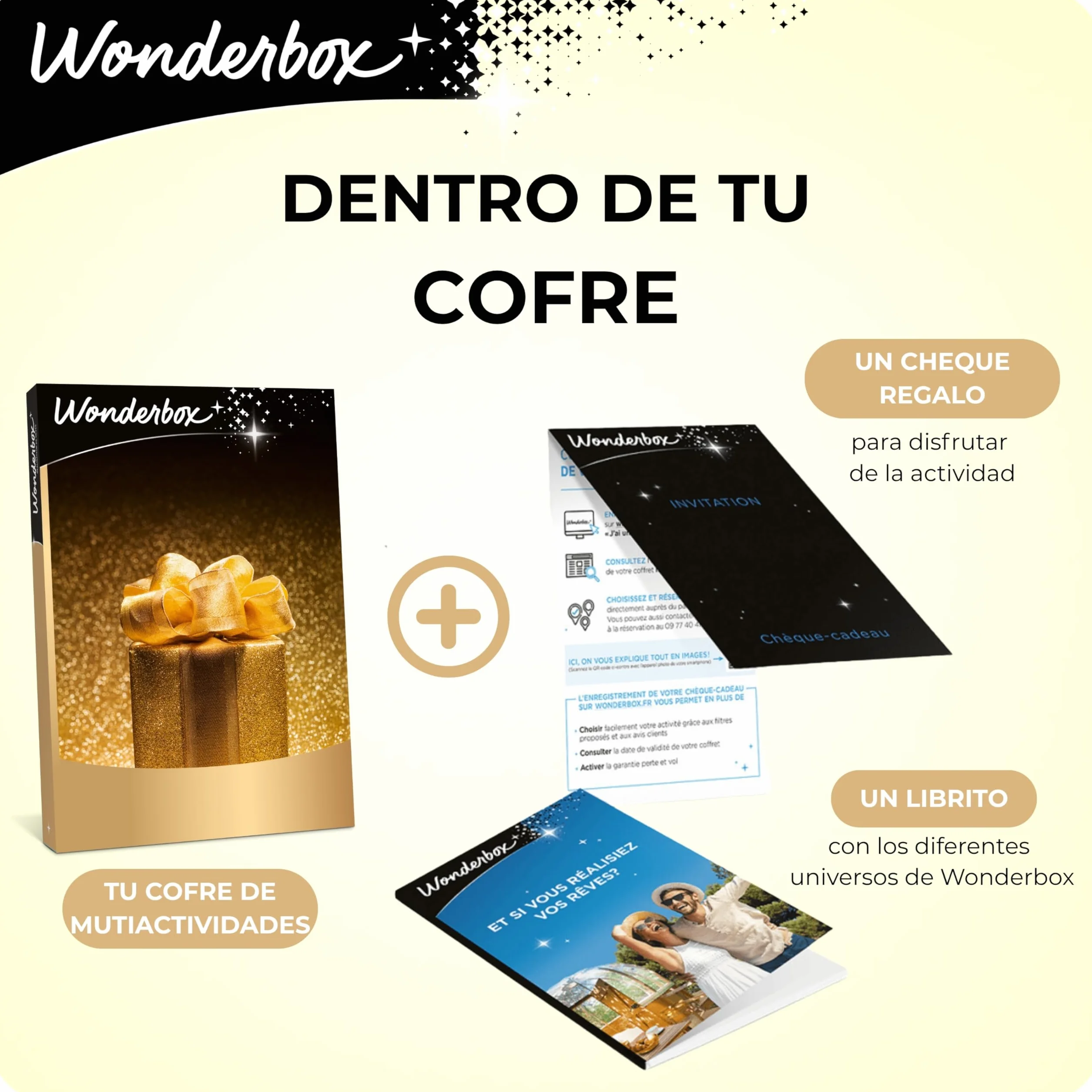 WONDERBOX Caja Regalo Insólito o clásico 800 estancias hoteles 4 Estrellas cabañas Casas Rurales SPA