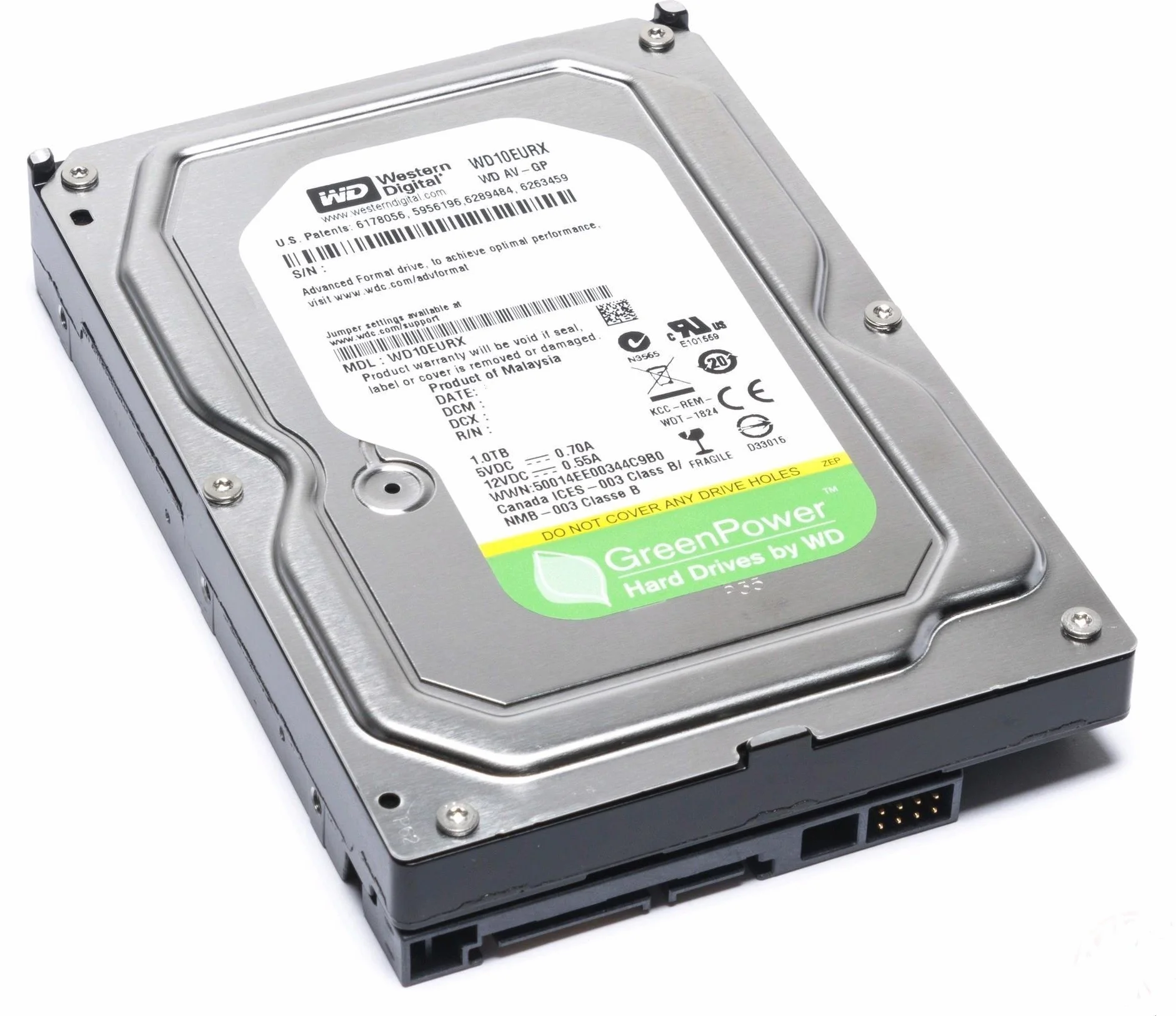 Western Digital WD10EURX 1TB SATA Disco Duro Interno Reacondicionado