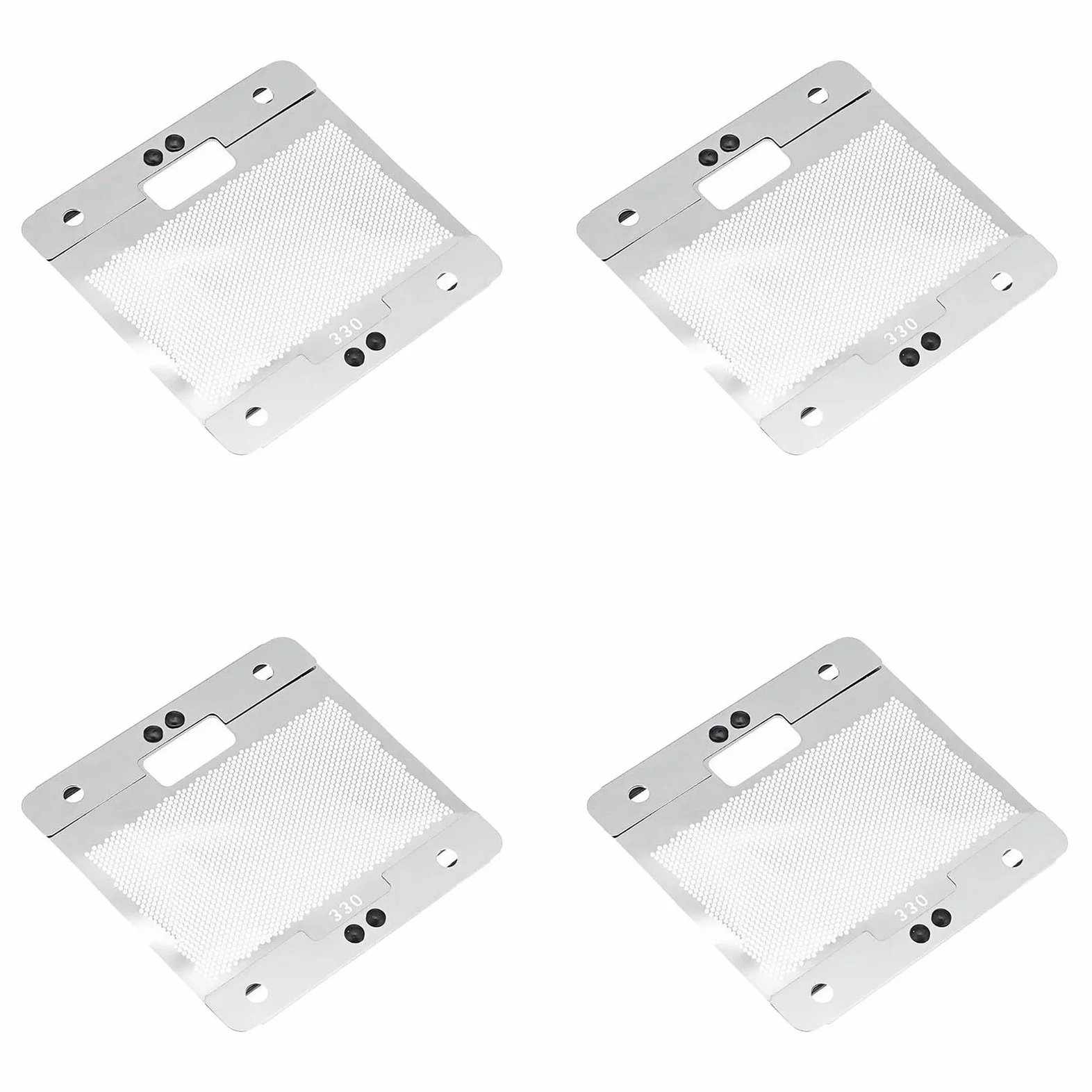 Compatible Con Braun 330, Repuesto De Lámina De Repuesto For Afeitadora Pantalla De Lámina 330.(4pcs)