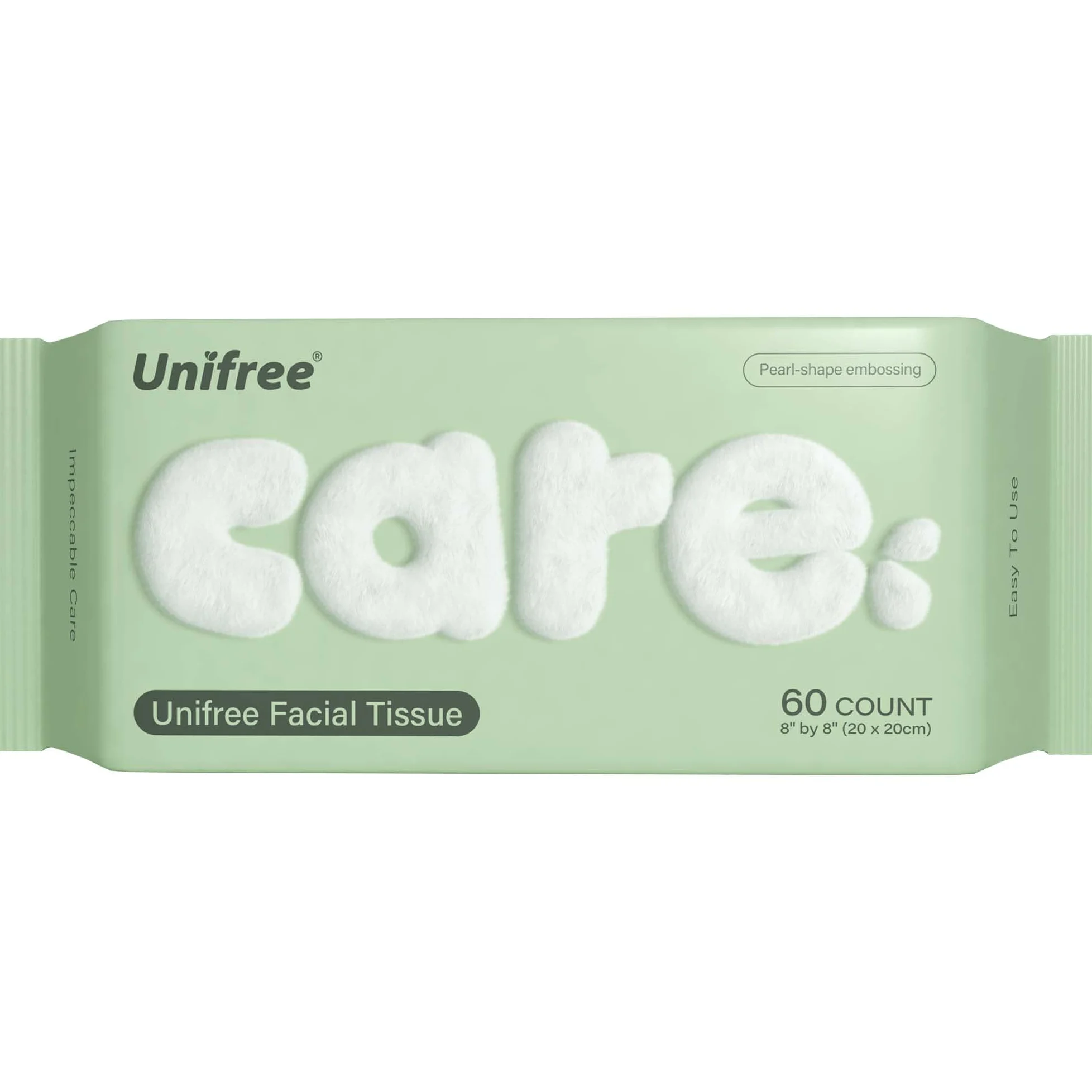Unifree - Toallitas faciales I Dry Wipes I Removedor de maquillaje, paquete de 8, paquete económico, 480 unidades
