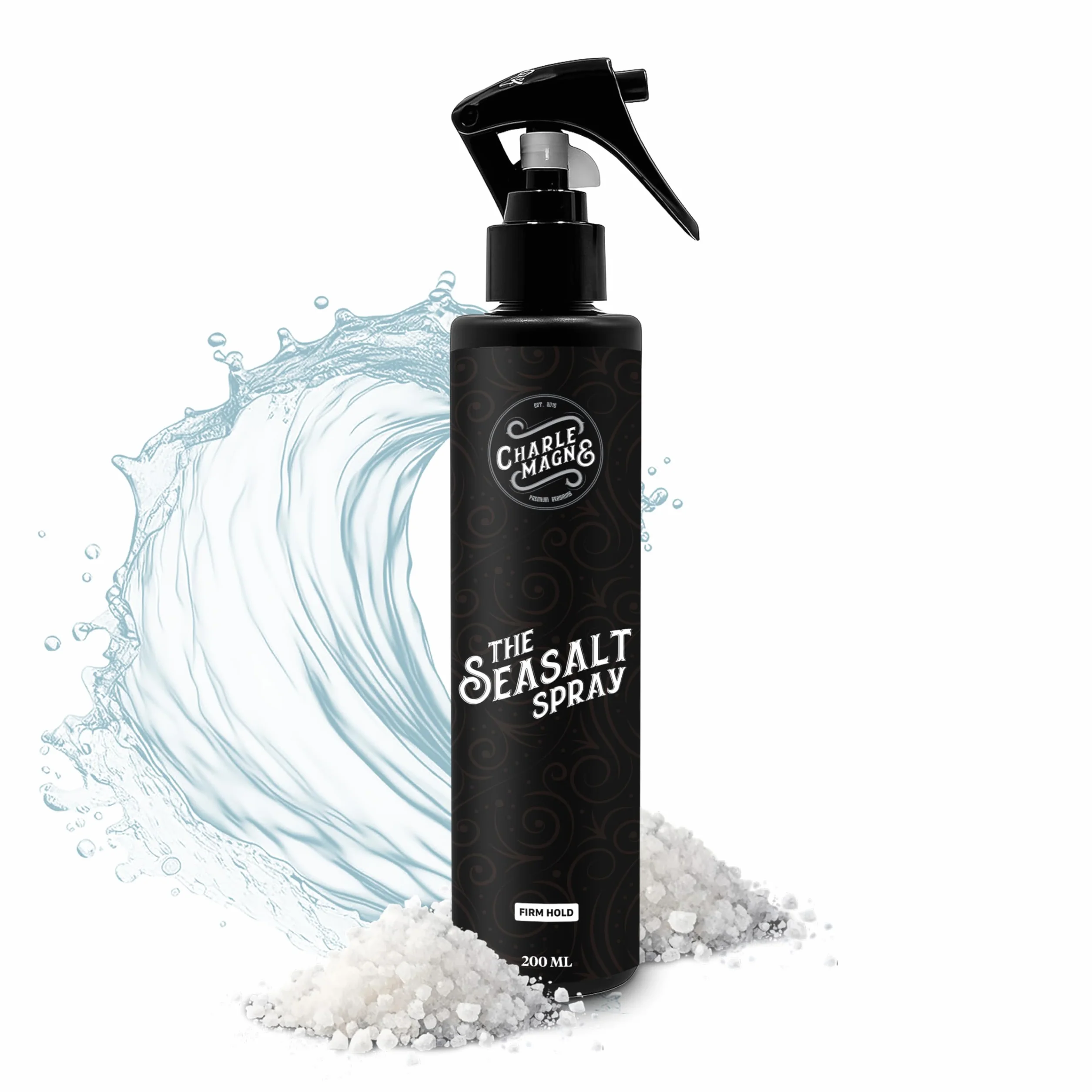 Charlemagne Spray de Sal Marina para el Cabello 200 ml - Volumen y Textura, Ondas de Playa