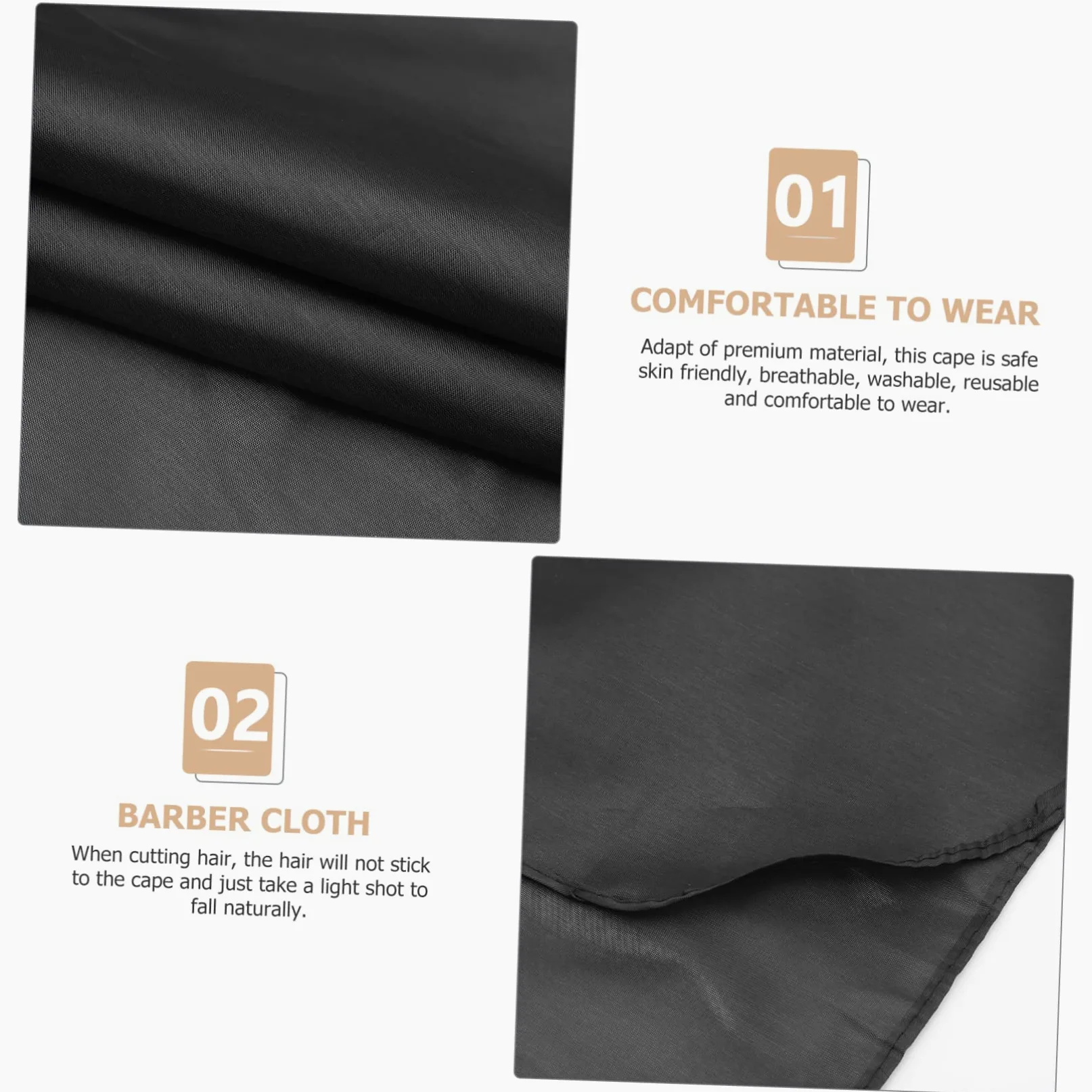 FRCOLOR 5 sets peluquería paño cepillo peluquería capa de peluquería para hombres mini plumero ropa de trabajo para hombres peluquería corte chaqueta