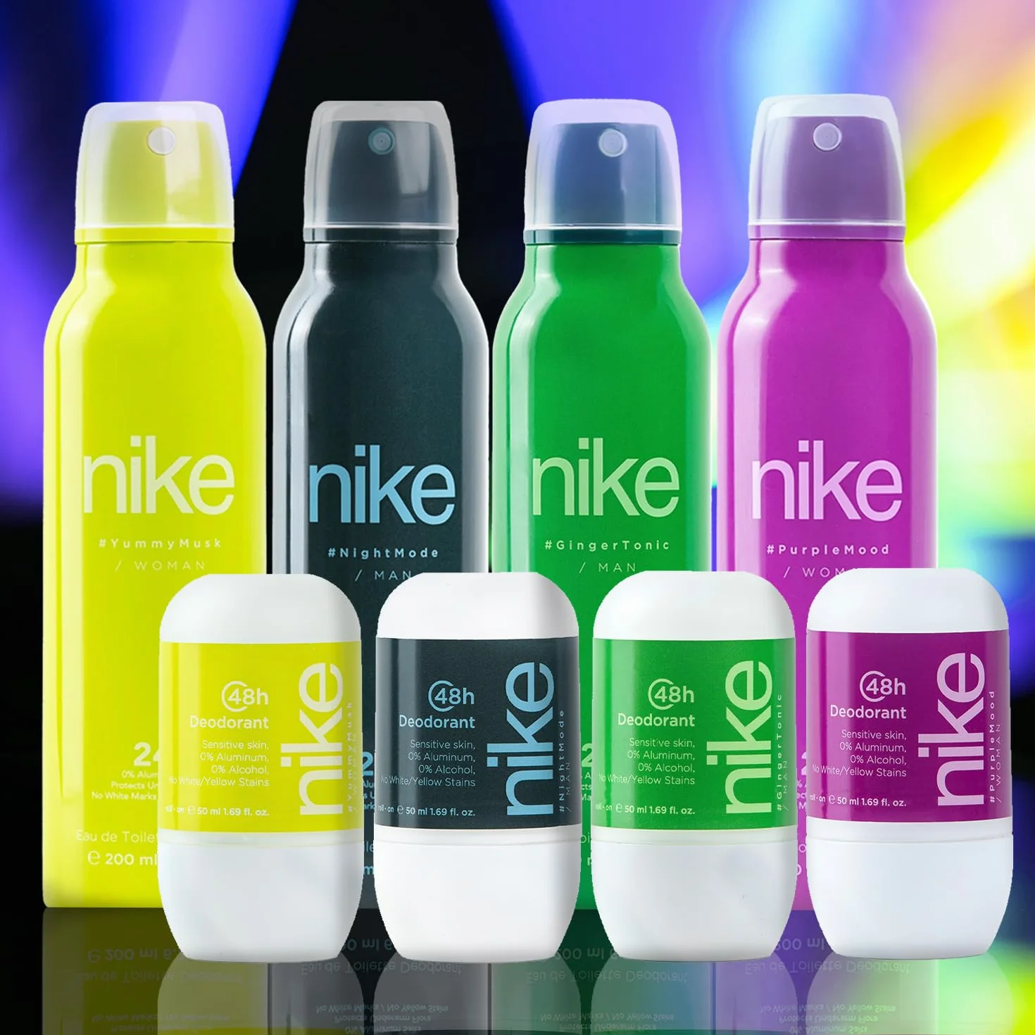NIKE Colonia 100 ml + Desodorante en Spray 200 ml Estuche de Regalo Hombre Eau de Toilette Natural Masculina Aroma Frutal Amaderado