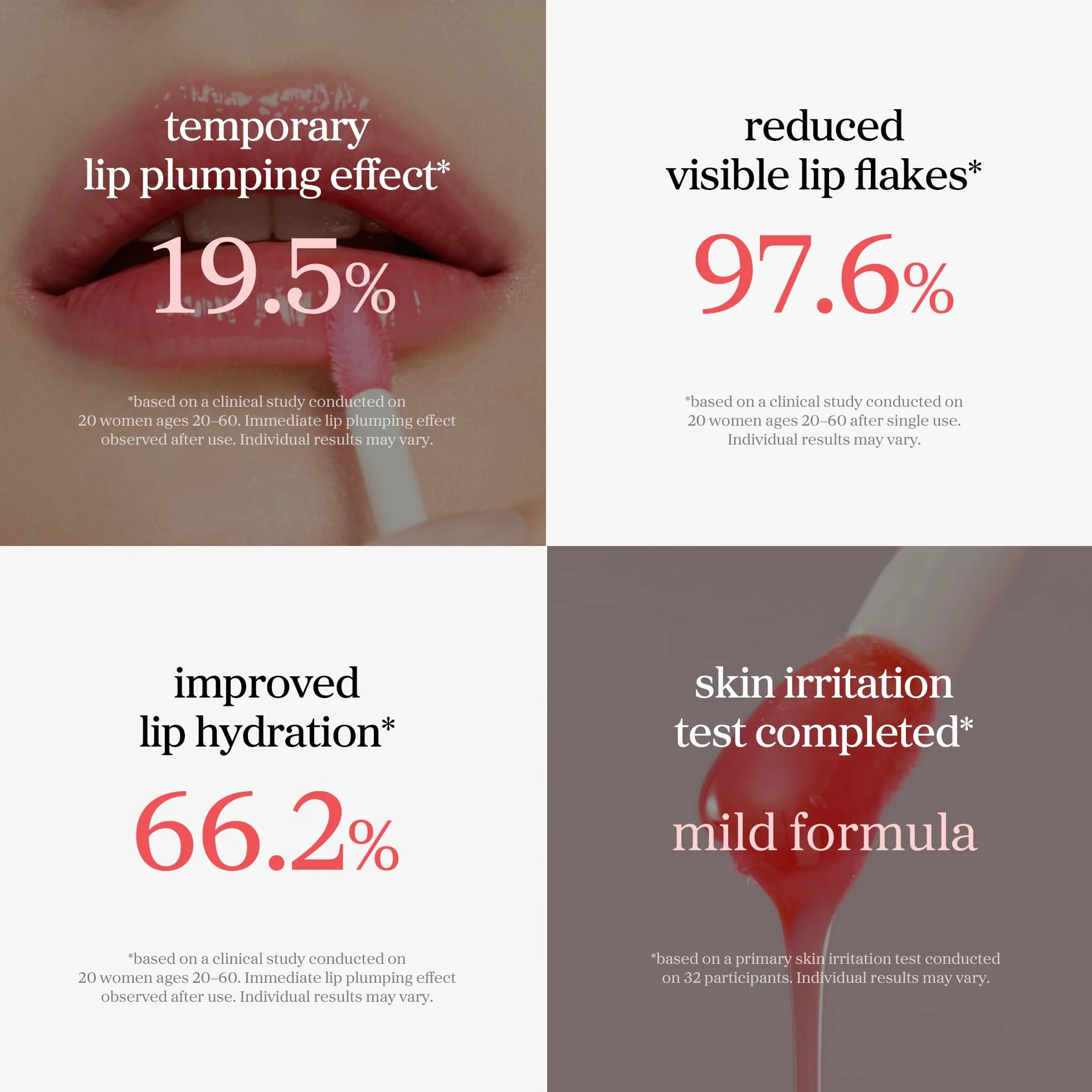 NOONI Aceite de labios coreano Appleberry Tinte de labios duradero hidratante resistente al agua 0,12 fl oz