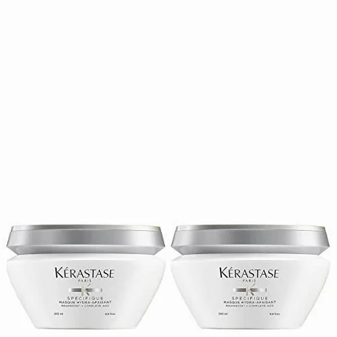 Kérastase Spécifique, Mascarilla Hidratante, Sin Siliconas, Para Todo Tipo de Cabello Incluso Graso, Masque Hydra-Apaisant, 200 ml