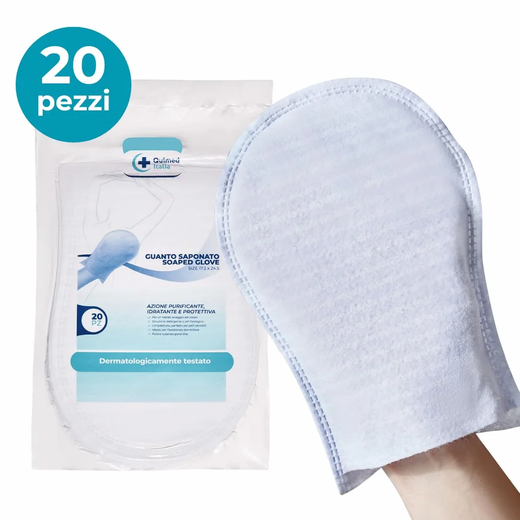 Esponjas jabonosas desechables paquete 20 con limpiador pH fisiológico super suave esponja baño jabón bebe adultos mayores manoplas guantes