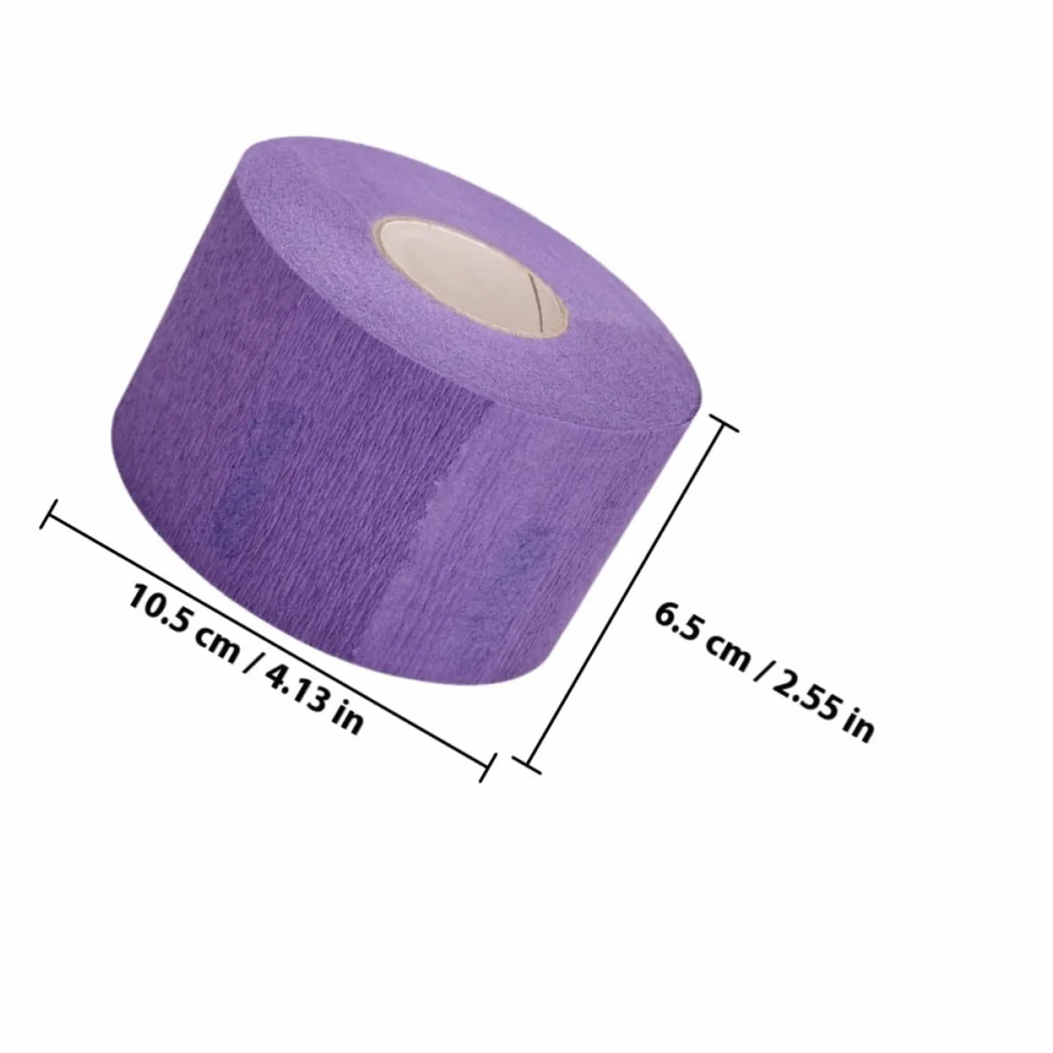Rollo de Tiras de Papel Crepé Desechables Cuello Protección Antimancha Corte Cabello Peluquería Profesional
