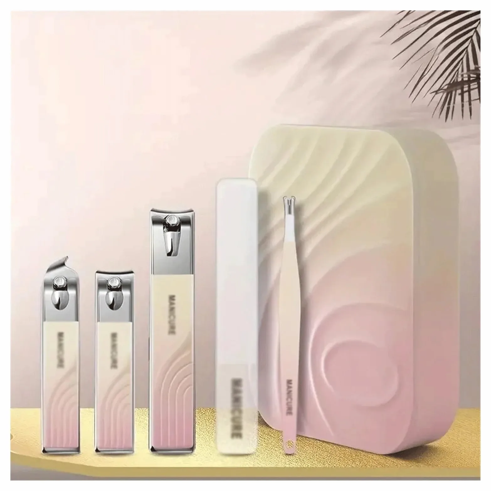 Kit de manicura práctico Juego de cortauñas Tijeras para el hogar Herramientas de pedicura de Acero Inoxidable cortauñas Viajes