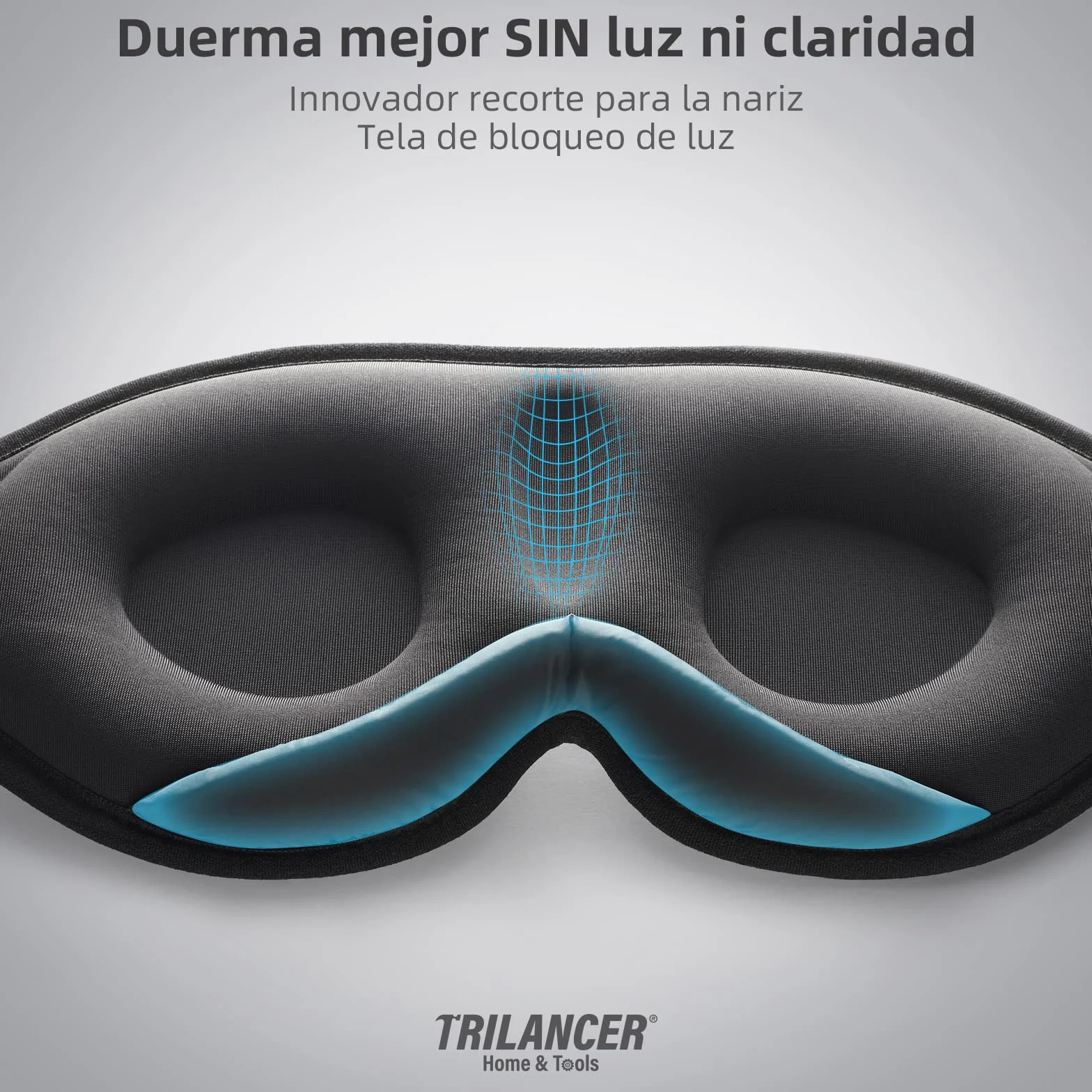 Antifaz para Dormir Bloqueador de Luz 99.99% para Hombres y Mujeres Negro