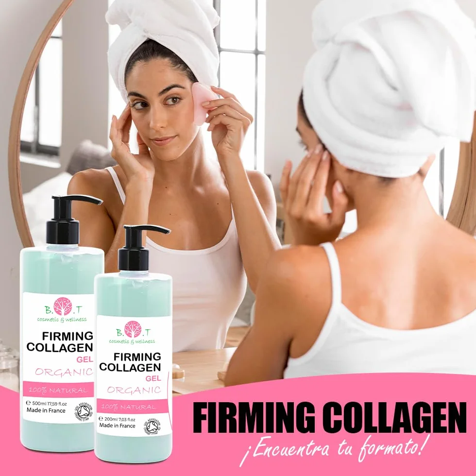 Gel Antiarrugas Colágeno Marino Bioactivo Premium 500 ml Reducción de Arrugas Reafirmante Hidratante
