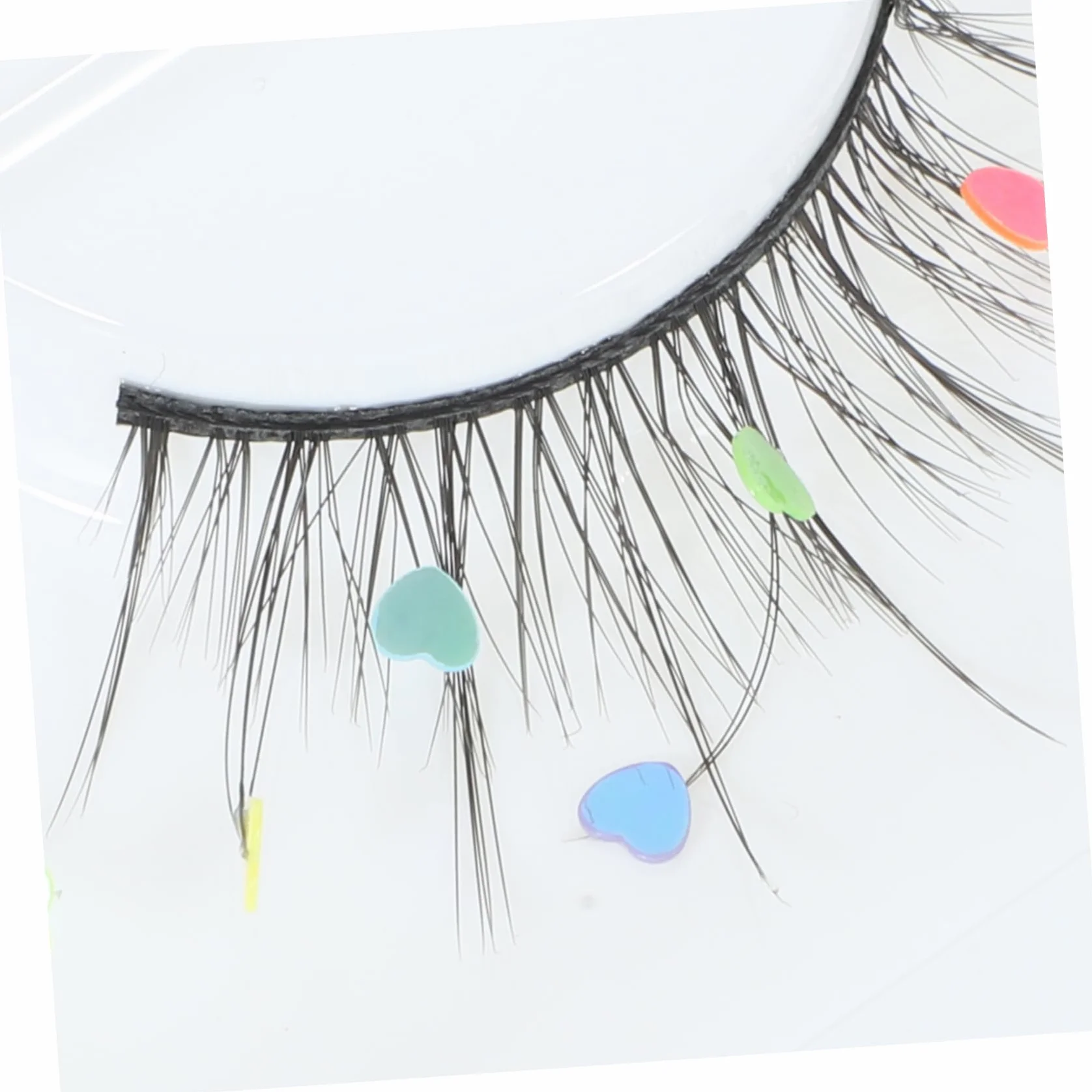 DOITOOL 12 Pares De Pestañas Postizas De Lentejuelas Pestañas Con Color Pestañas De Lentejuelas Pestañas Para Mujeres Maquillaje Lentejuelas Pestañas Pestañas Postizas Brillo Pestañas