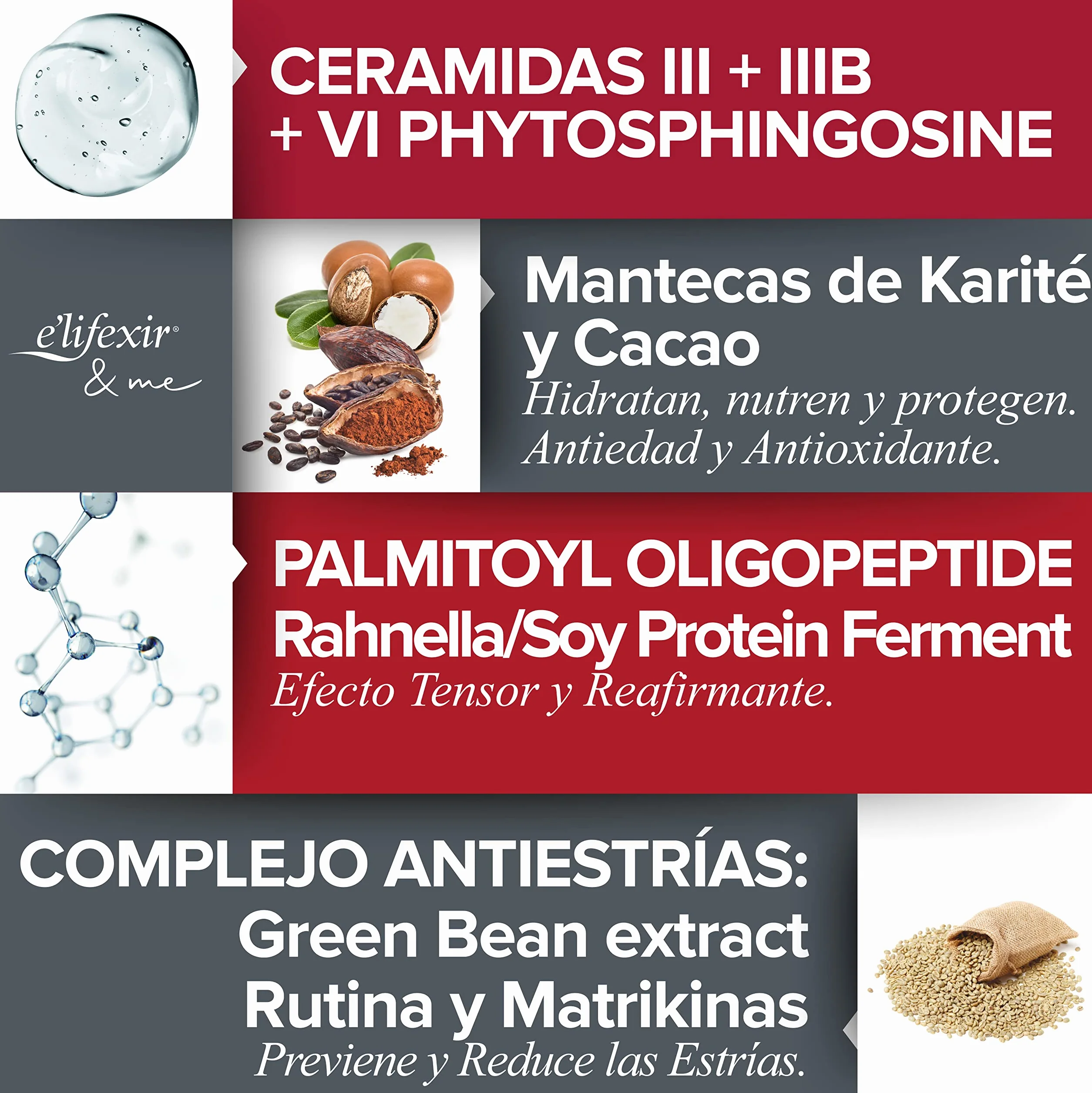 Elifexir Senobell Crema Reafirmante Senos Tonificante Antiestrias 200 ml