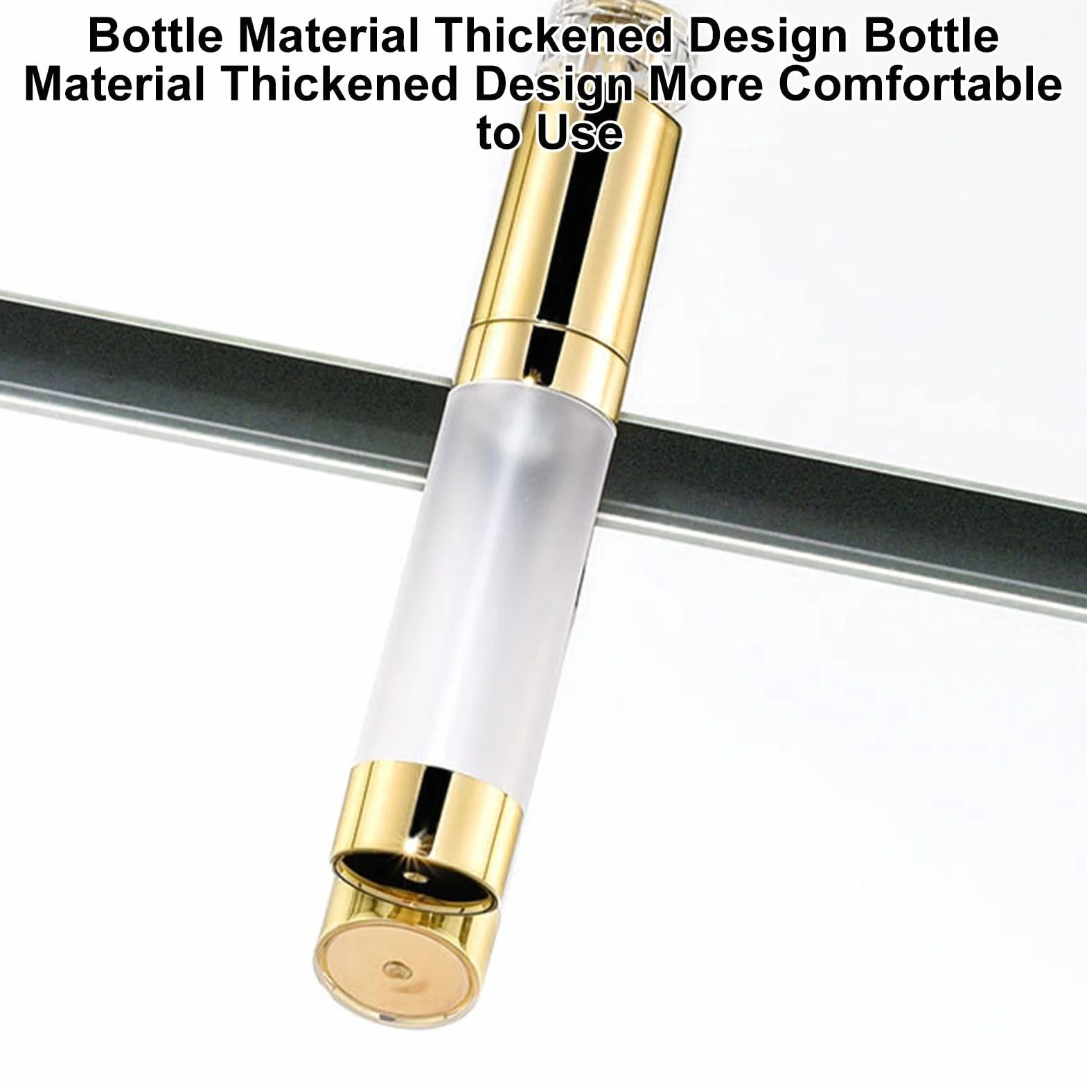 Airless Pump Bottles 15 ML 20 ML Leak Proof Clear Vacuum Pump Cosmetic Lotion Containers Travel Size Dispensers