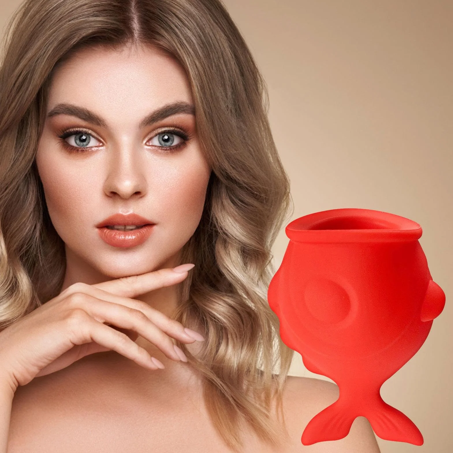Jomewory Bomba de Labios de Silicona para Realzar Labios, Herramienta de Relleno de Ventosa de Larga Duración