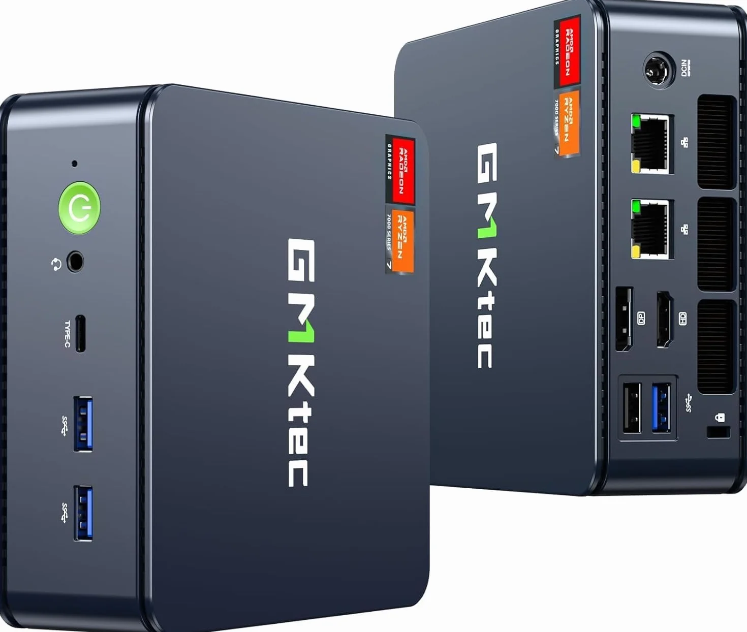 GMKtec M6 Ultra Gaming Mini PC Ryzen 5 7640HS 32GB RAM DDR5 512GB SSD Dual 2.5GbE LAN Triple 4K Display WiFi 6 USB4 BT 5.2