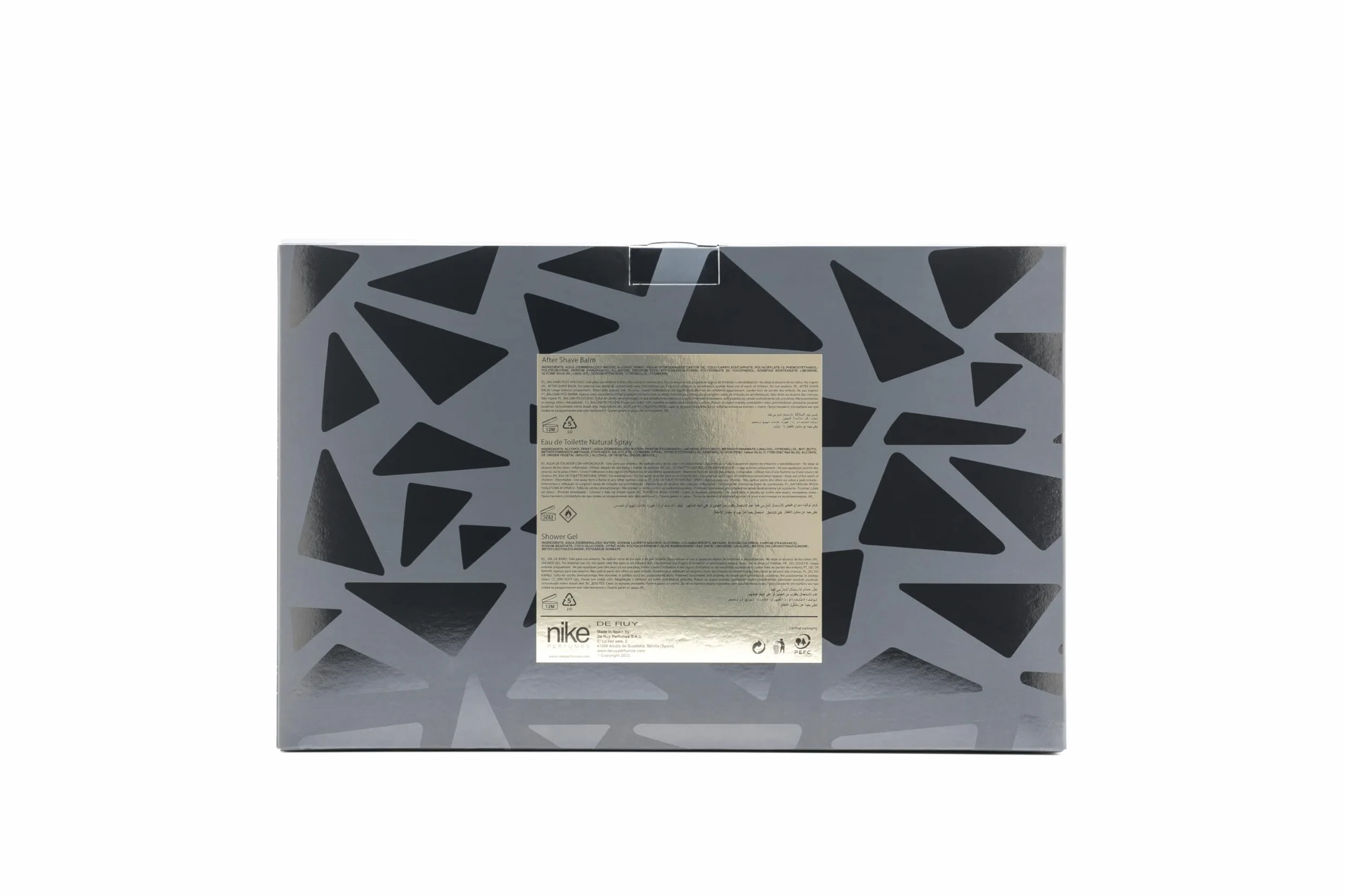 NIKE Gold Edition Colonia 100 ml After Shave 75 ml Gel de Baño 75 ml Estuche Regalo Hombre Eau de Toilette Masculina